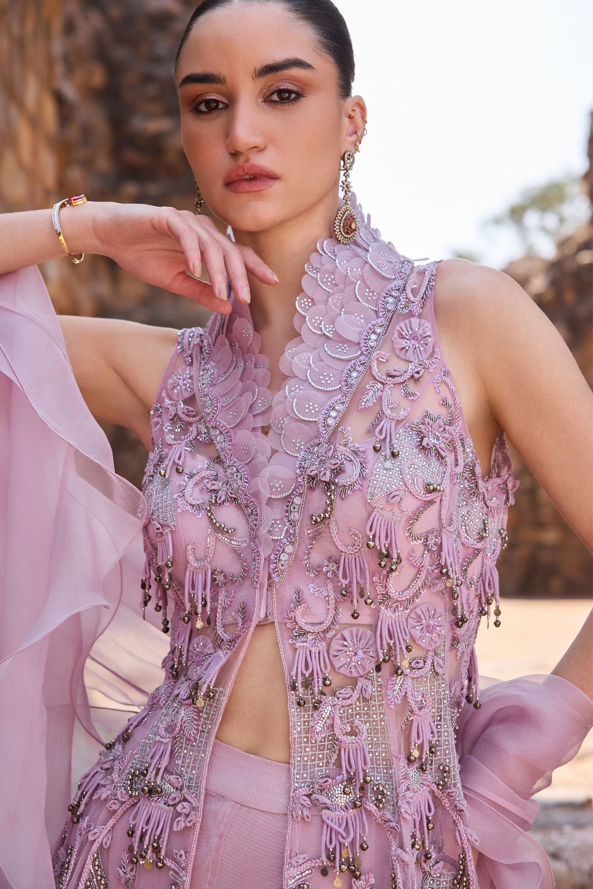 Lilac Sharara Set