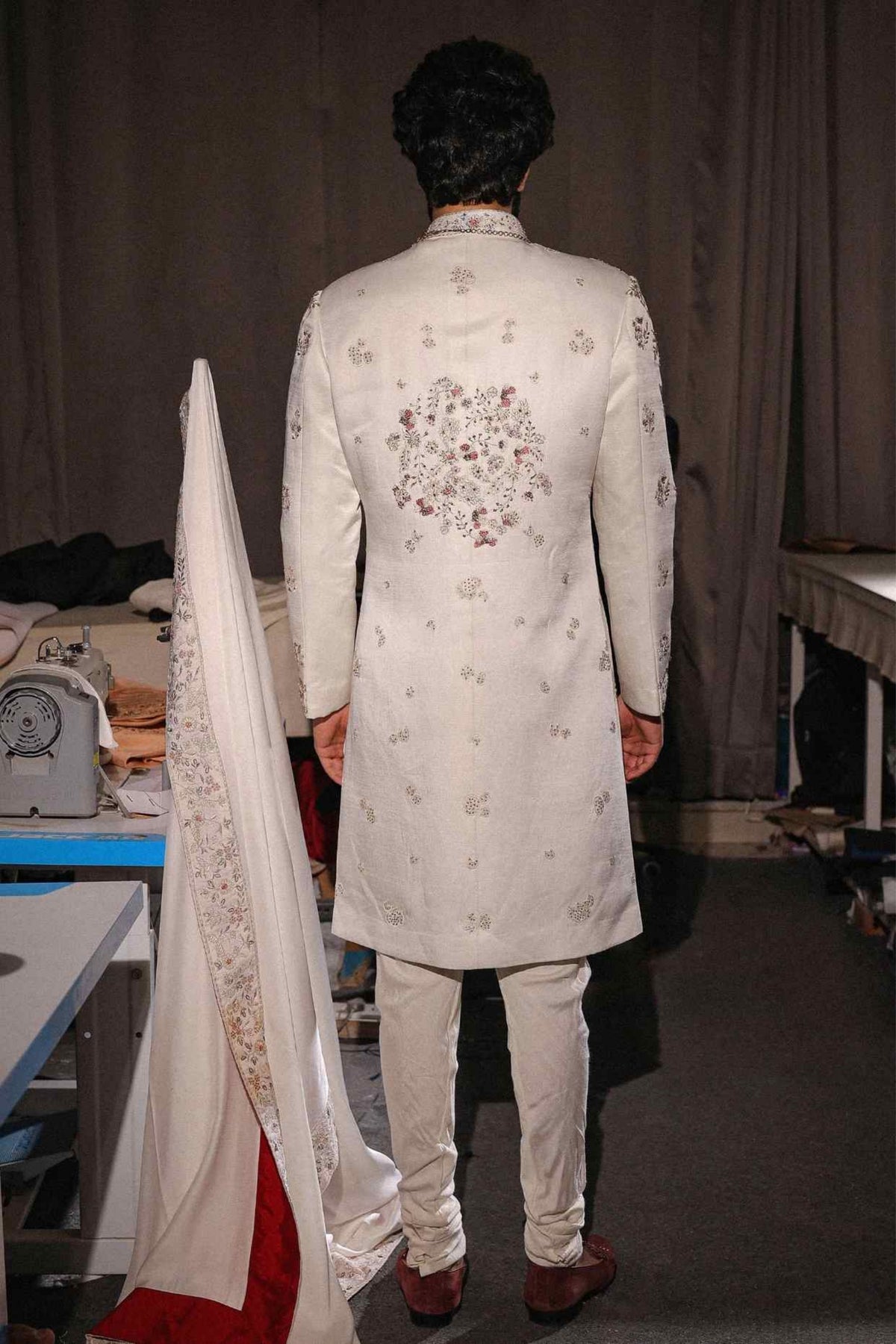 Imperial White Sherwani Set