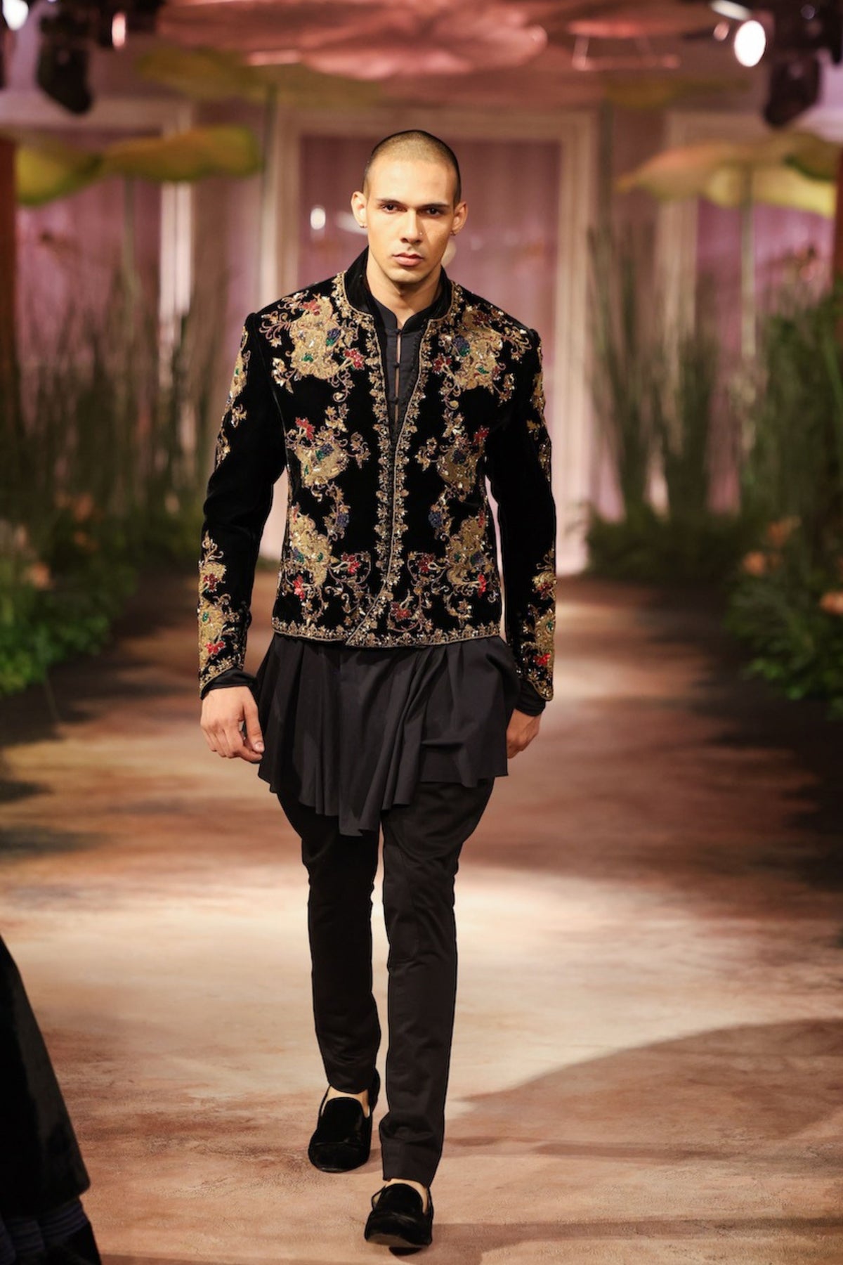 Black Mens Short Jacket