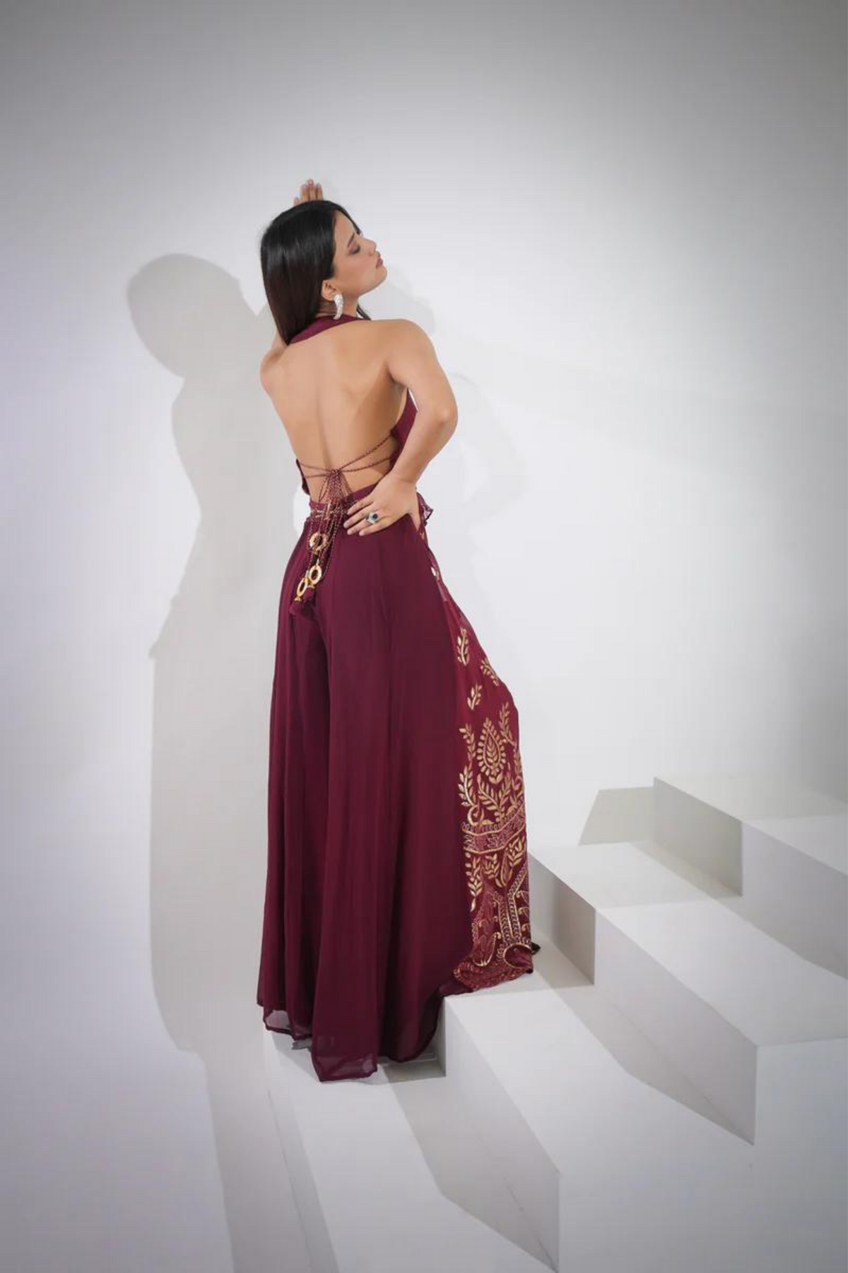 Beetroot Palazzo Set