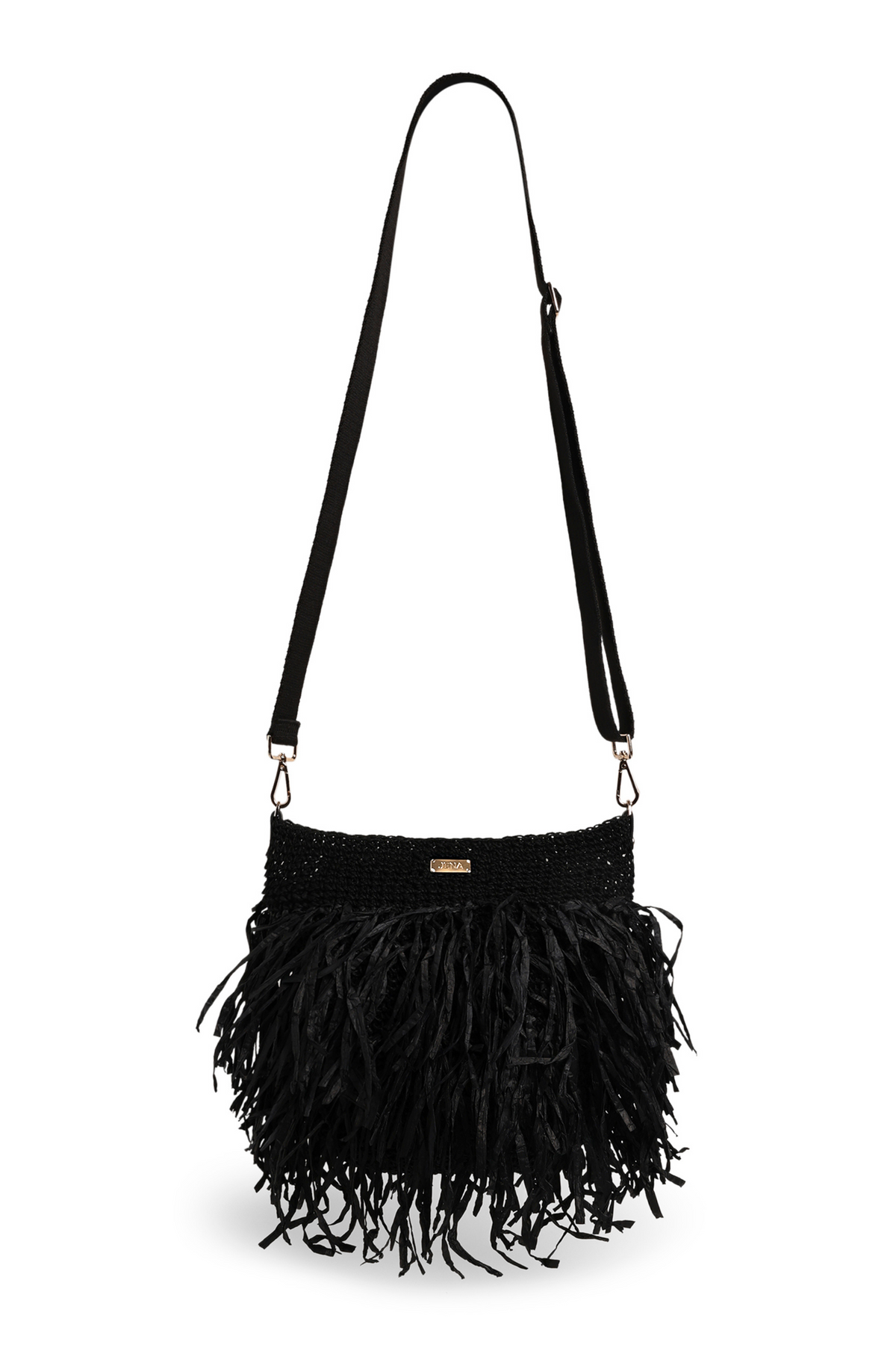 Black Raffia Bucket
