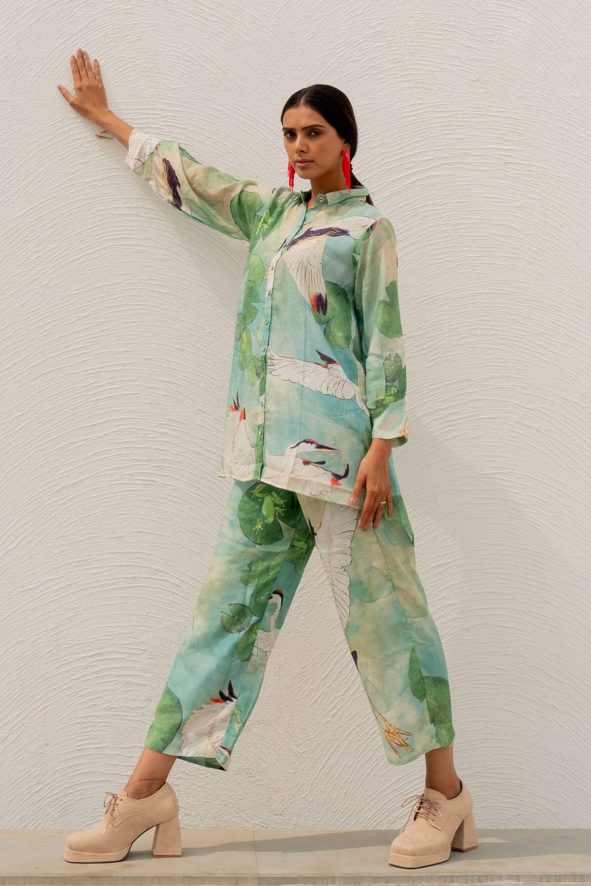 Oriental Cranes Co-ord Set