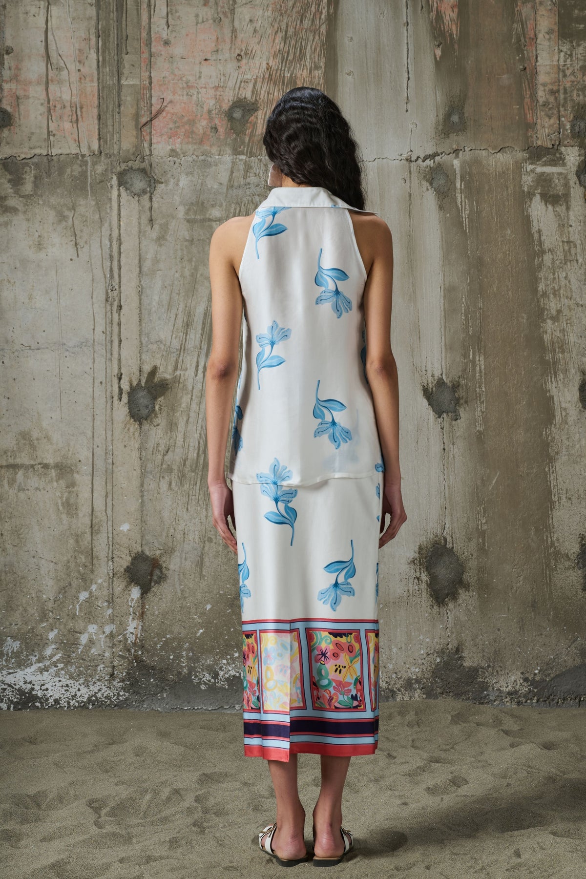 Blooming Edge Halter Shirt