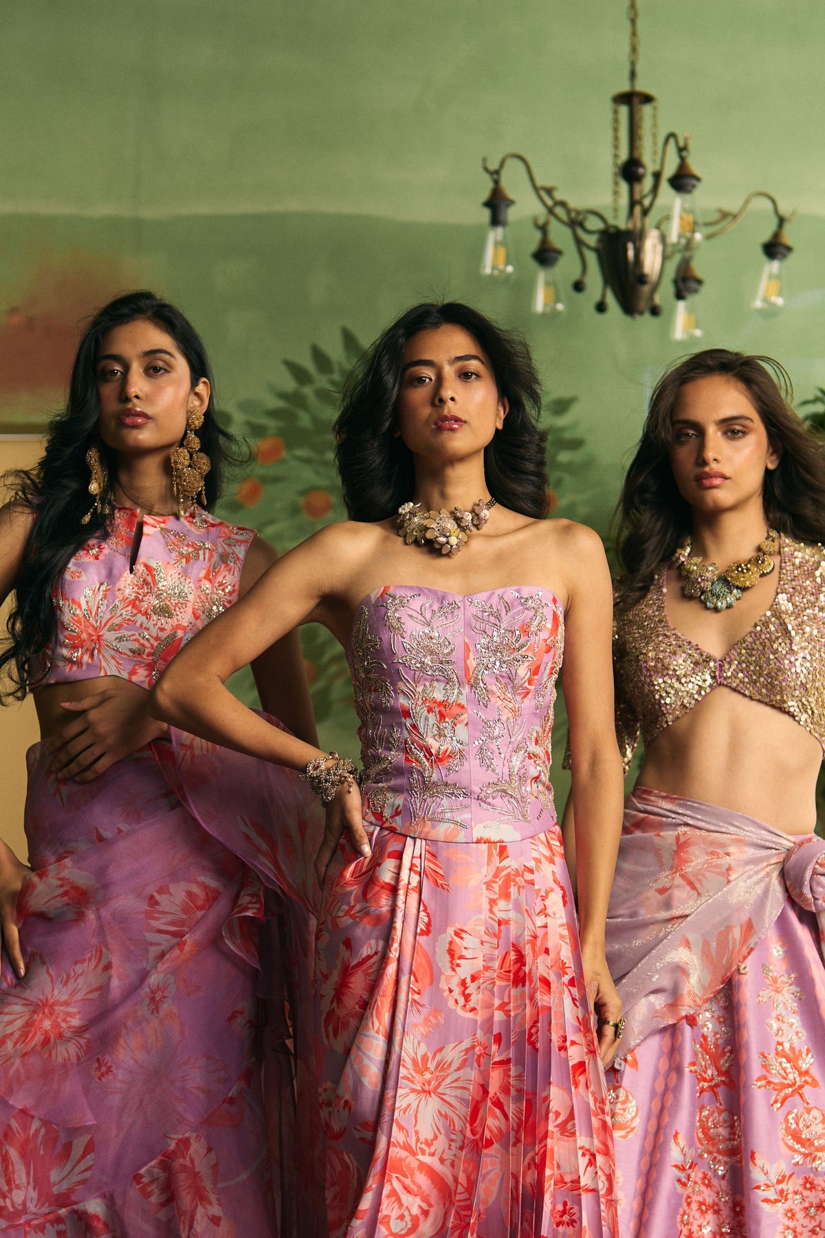 Lilac Bloom Lehenga Set
