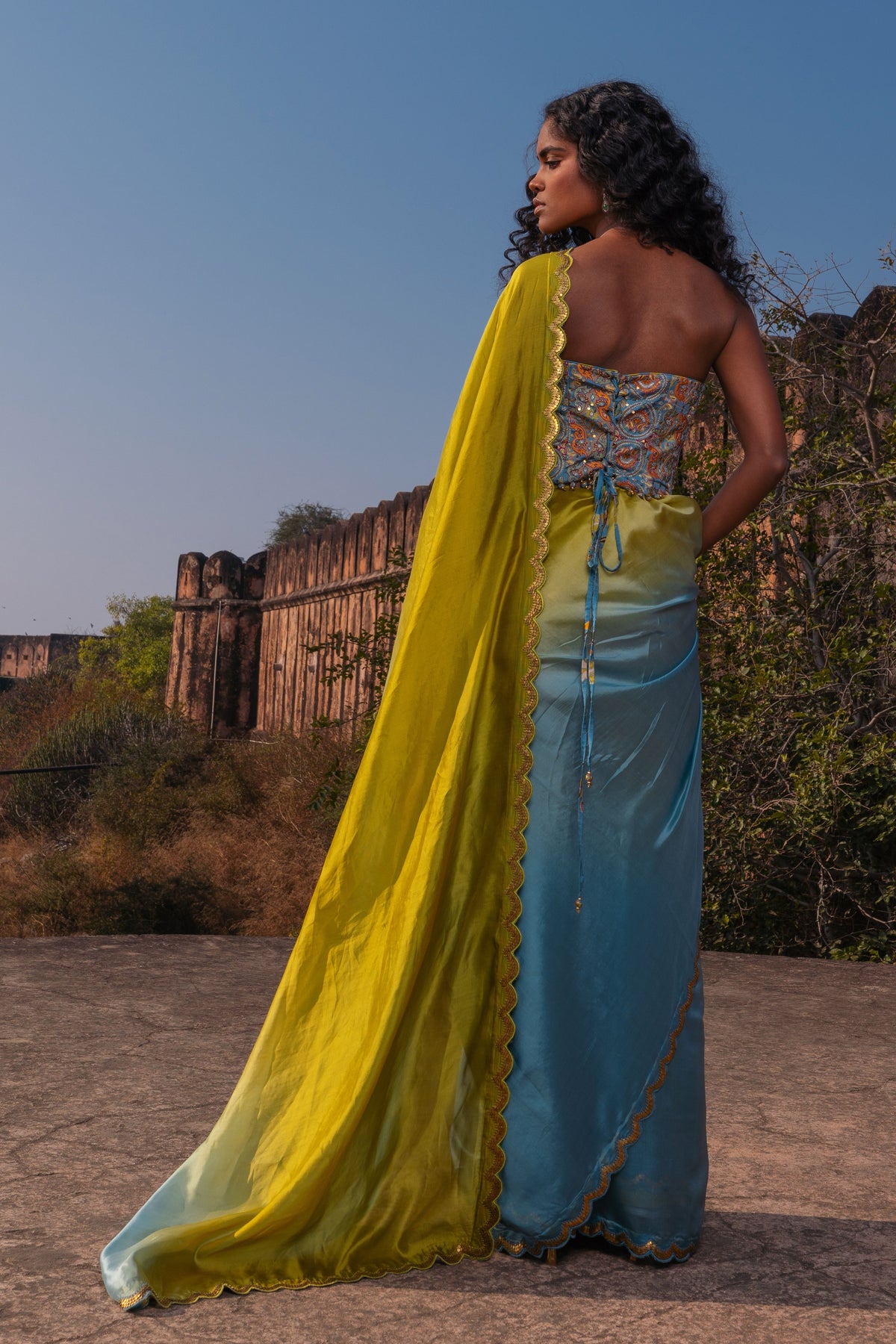 The Corset Saree Set