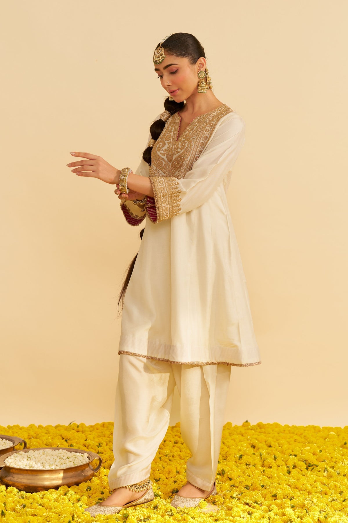 Mehza Ivory Salwar Set