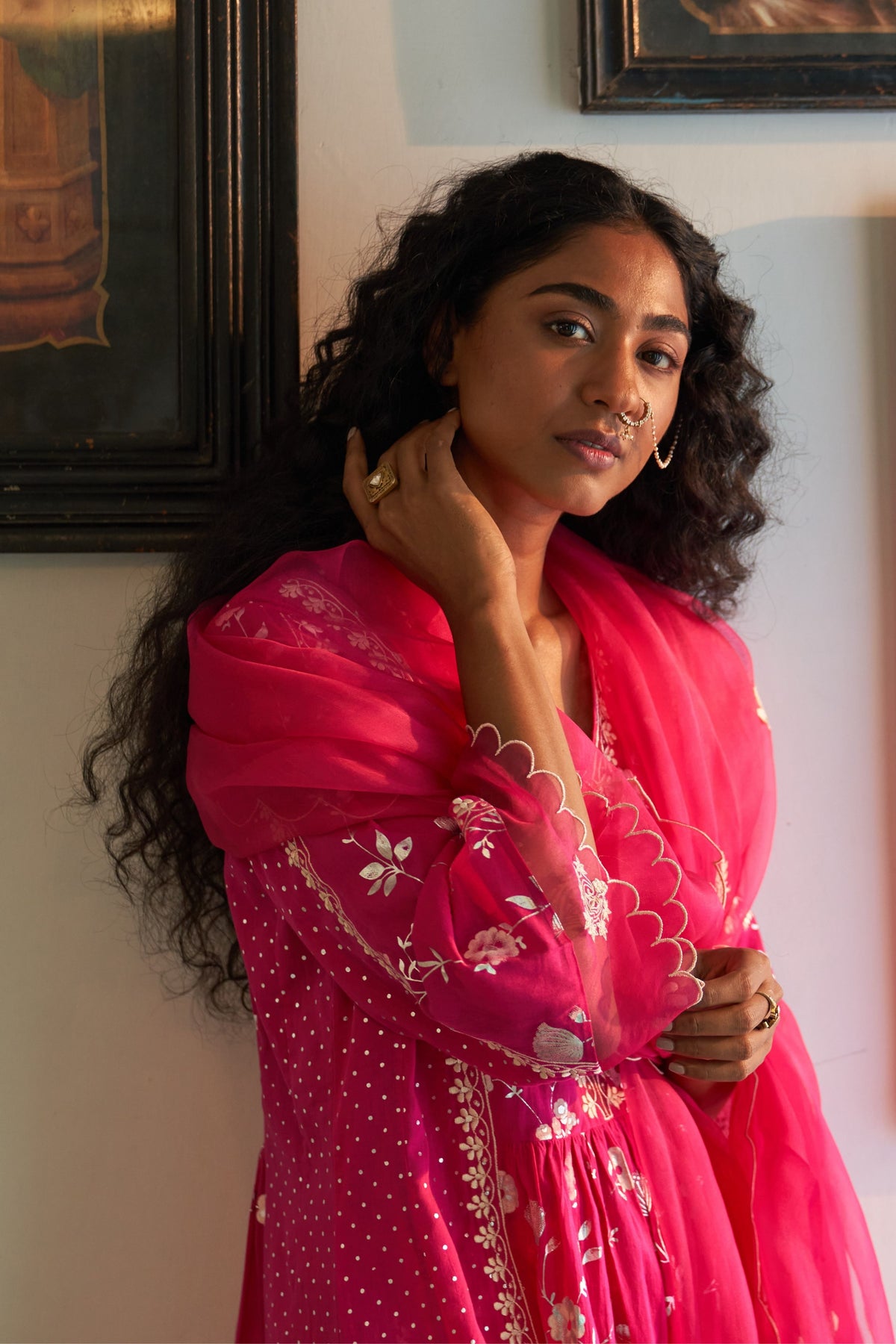 Gulabi Chameli Kurta Set