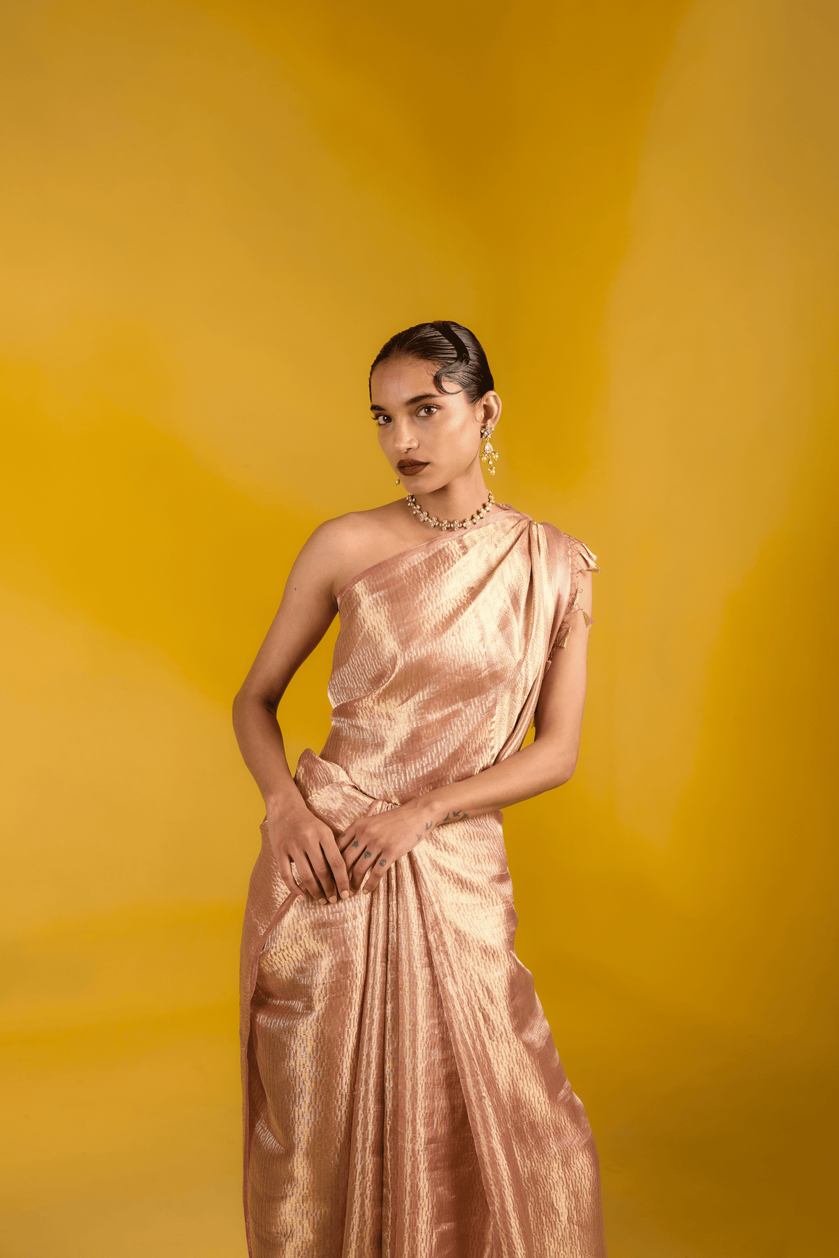 The Rosy Revelry Saree