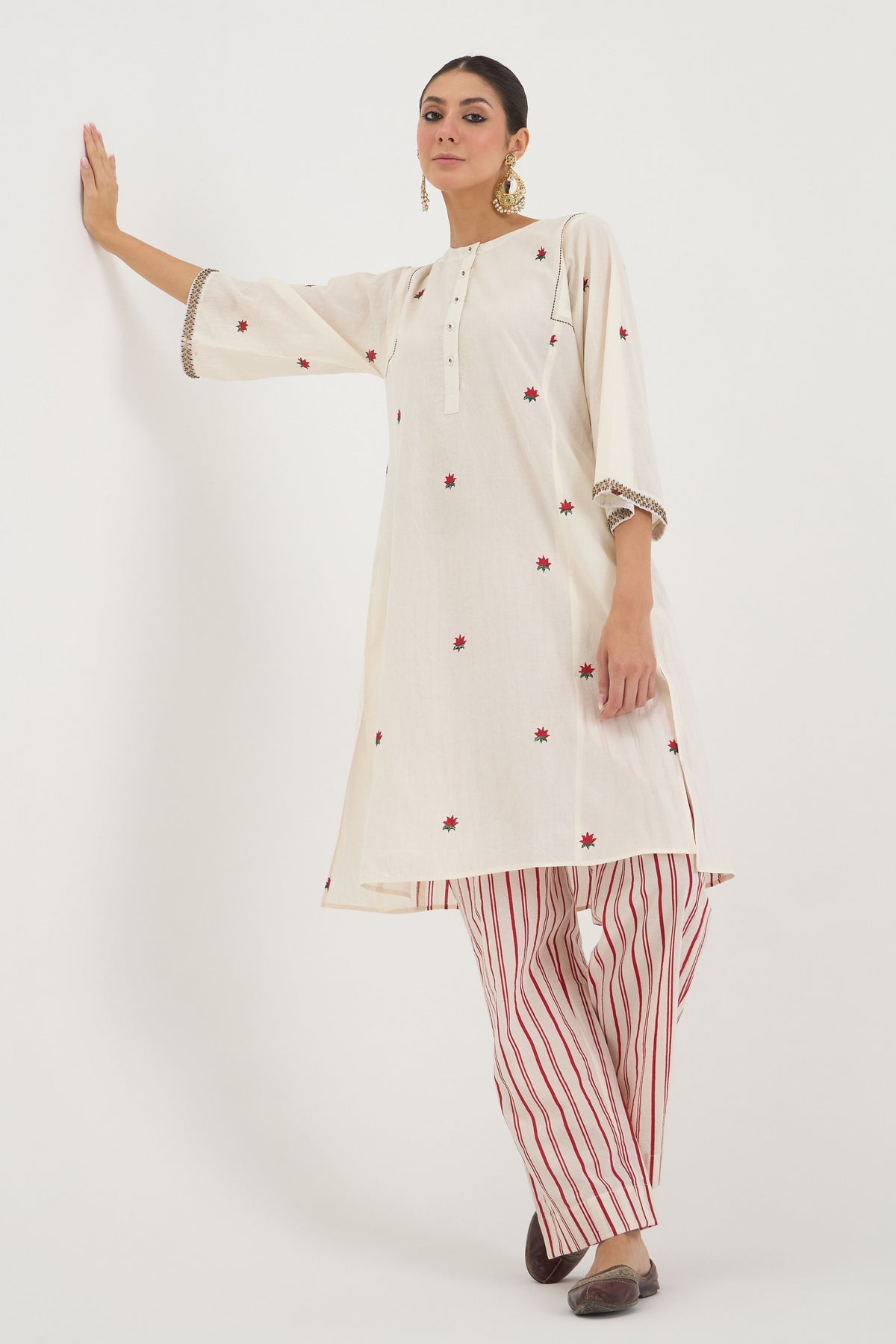 Lotus Kalidar Kurta  Set