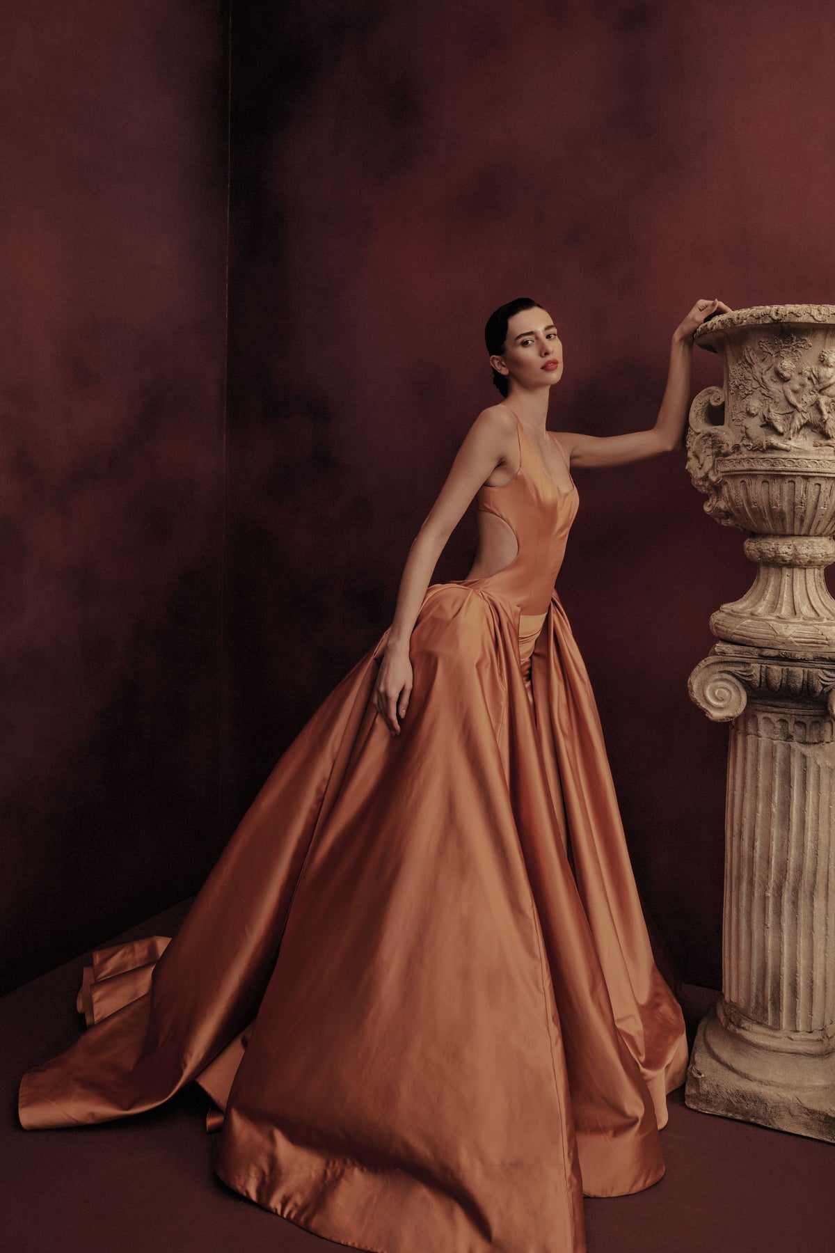 Structured Column Gown