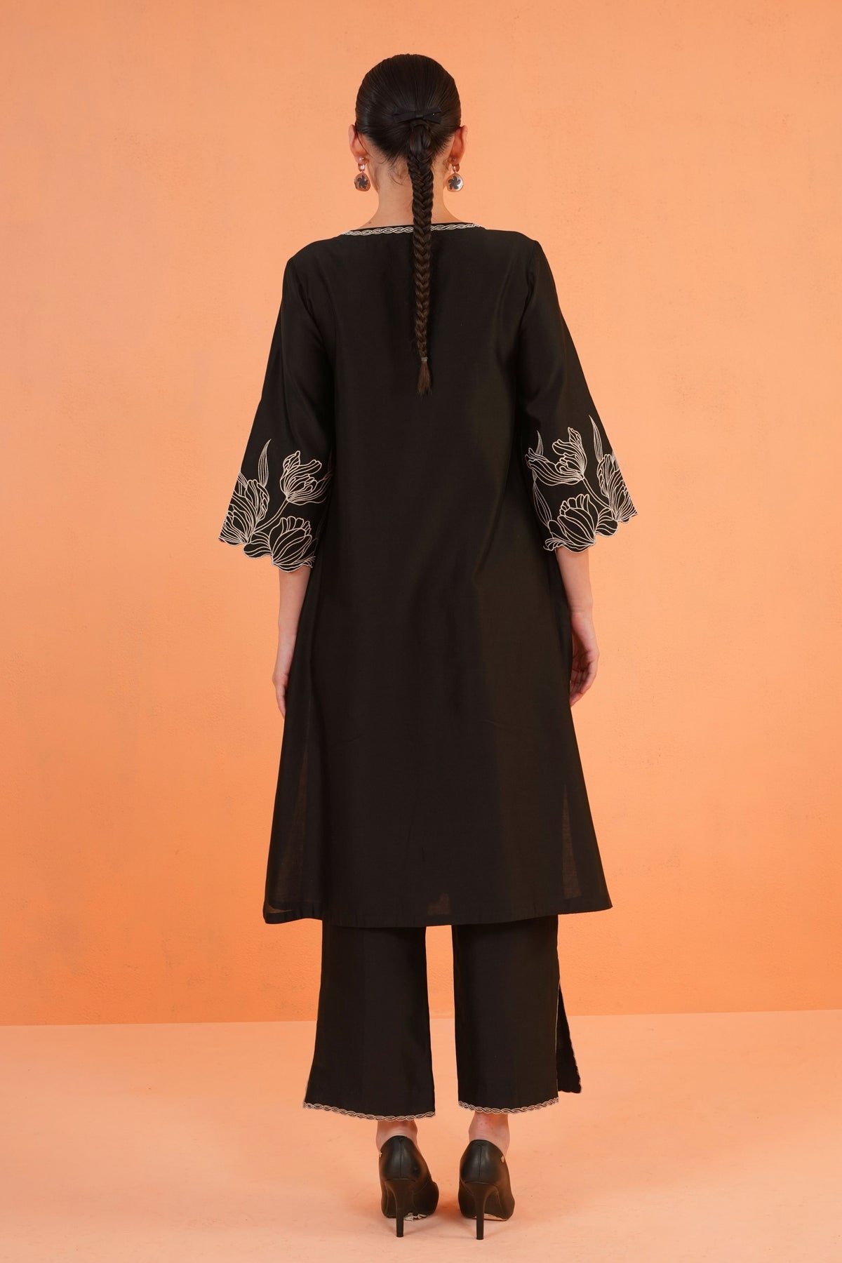 Black Oasis Tunic Set