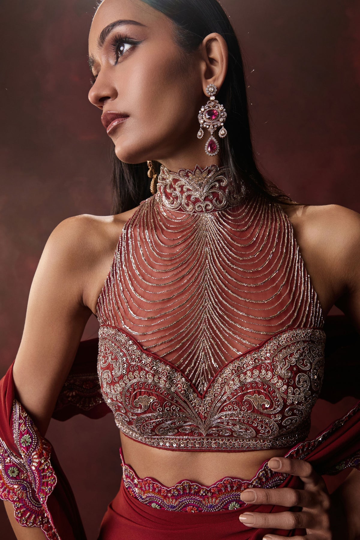 Zinnia Saree Set