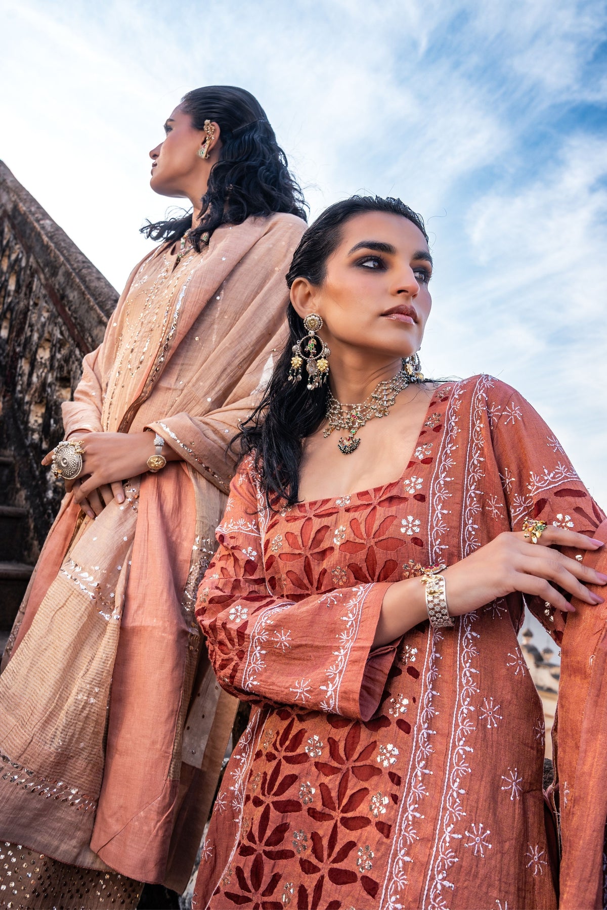 Nude Blush Kalidar Set
