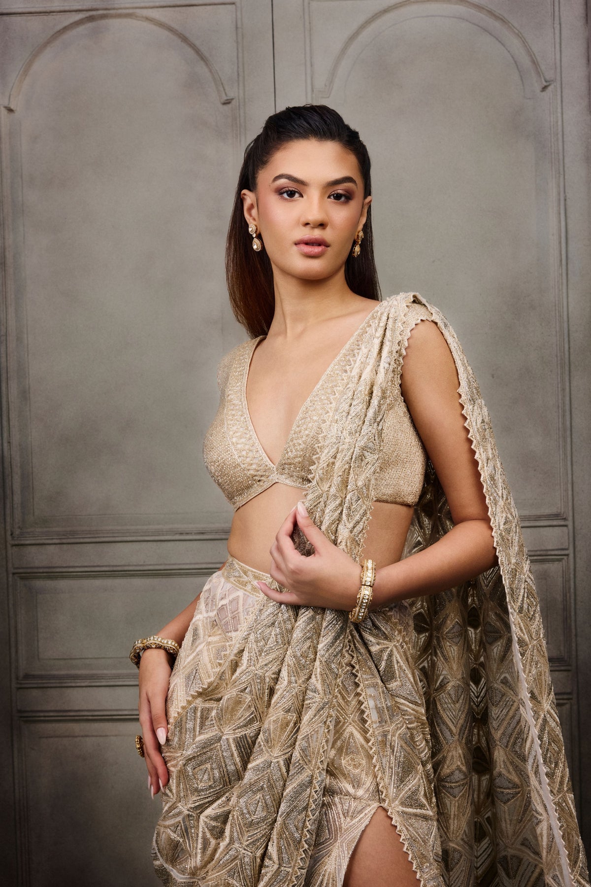 Orabella Draped Saree Set