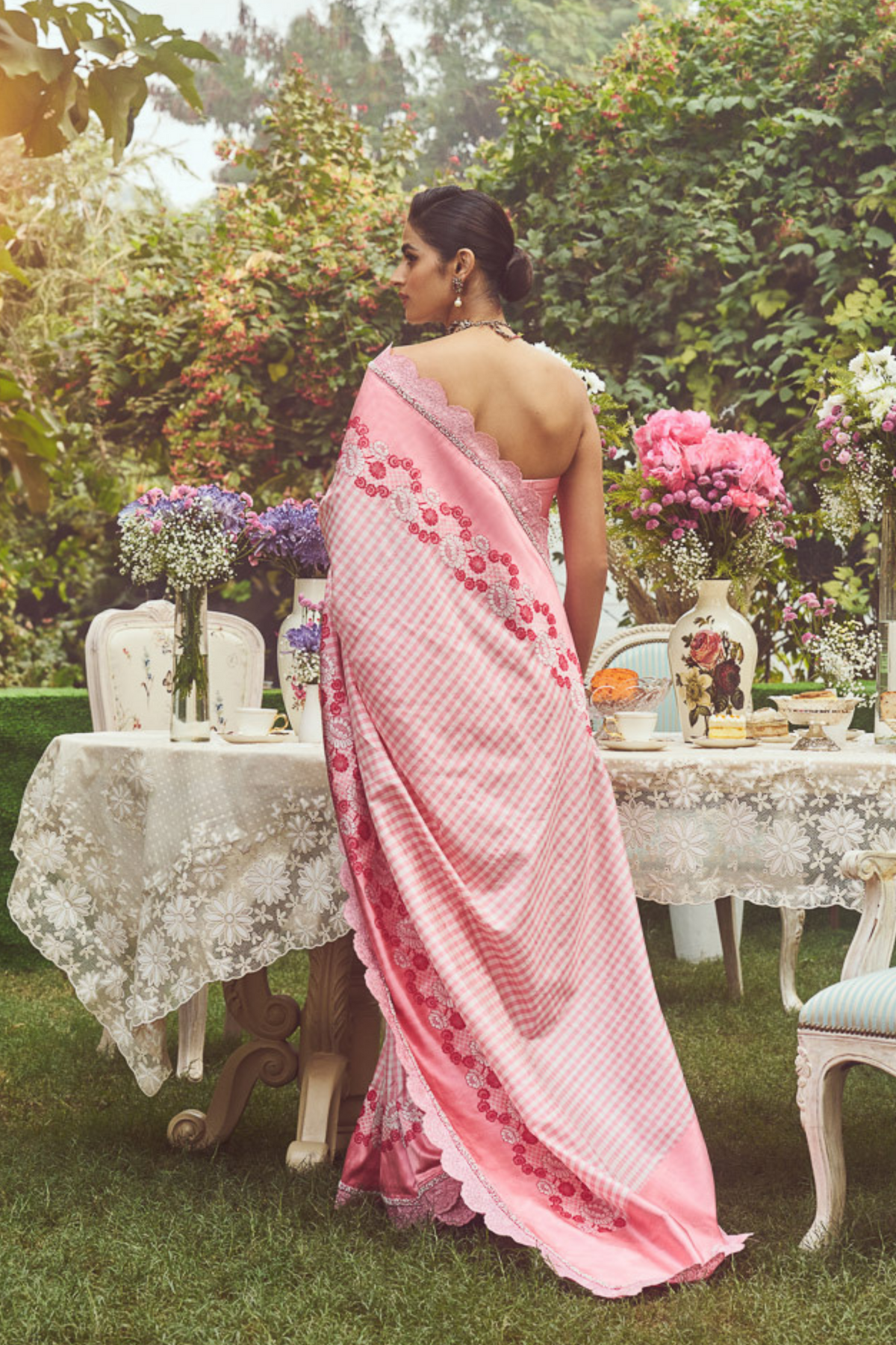 Pink Meenakari Zari Handloom Sari