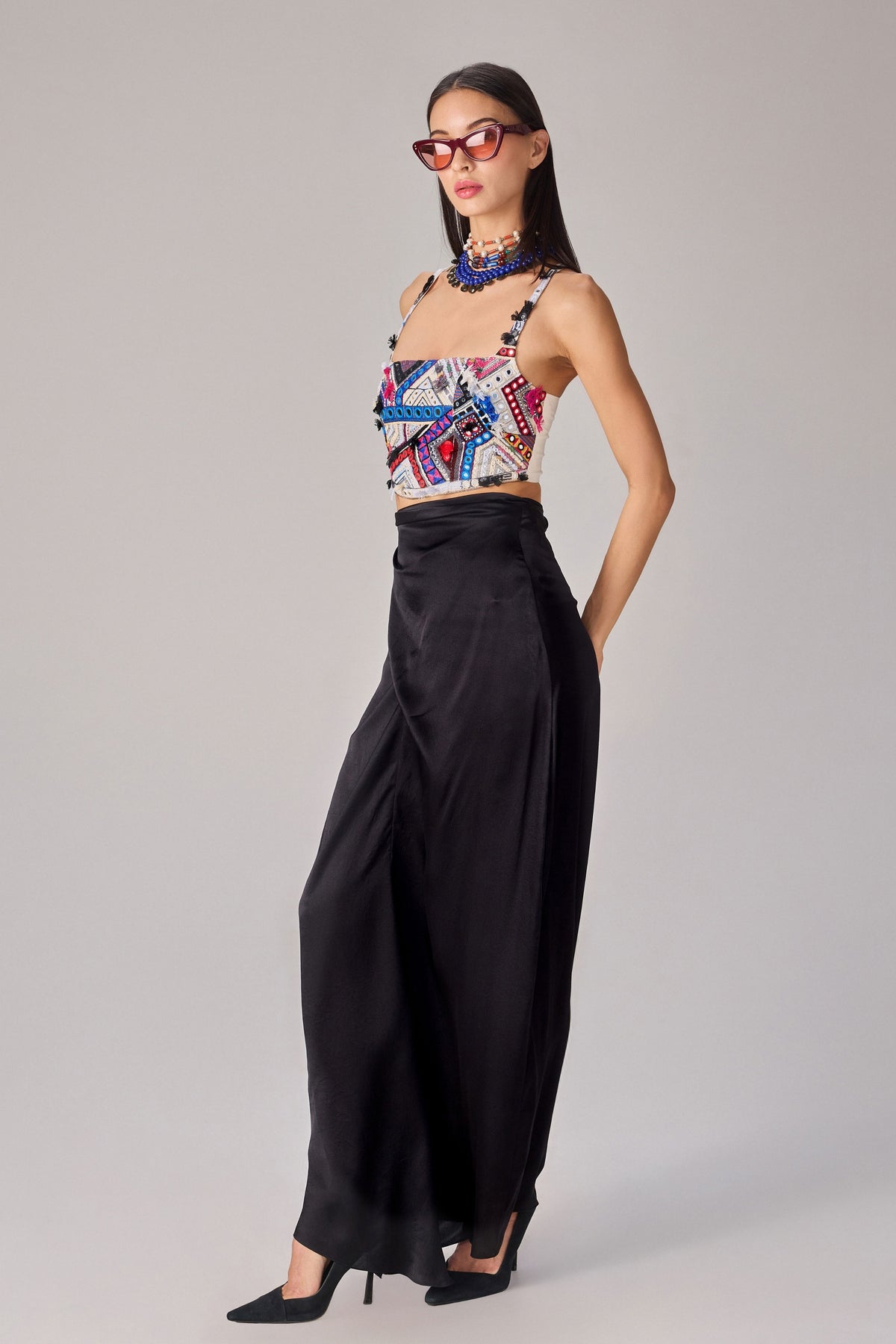 Black Zuri High Waist Skirt