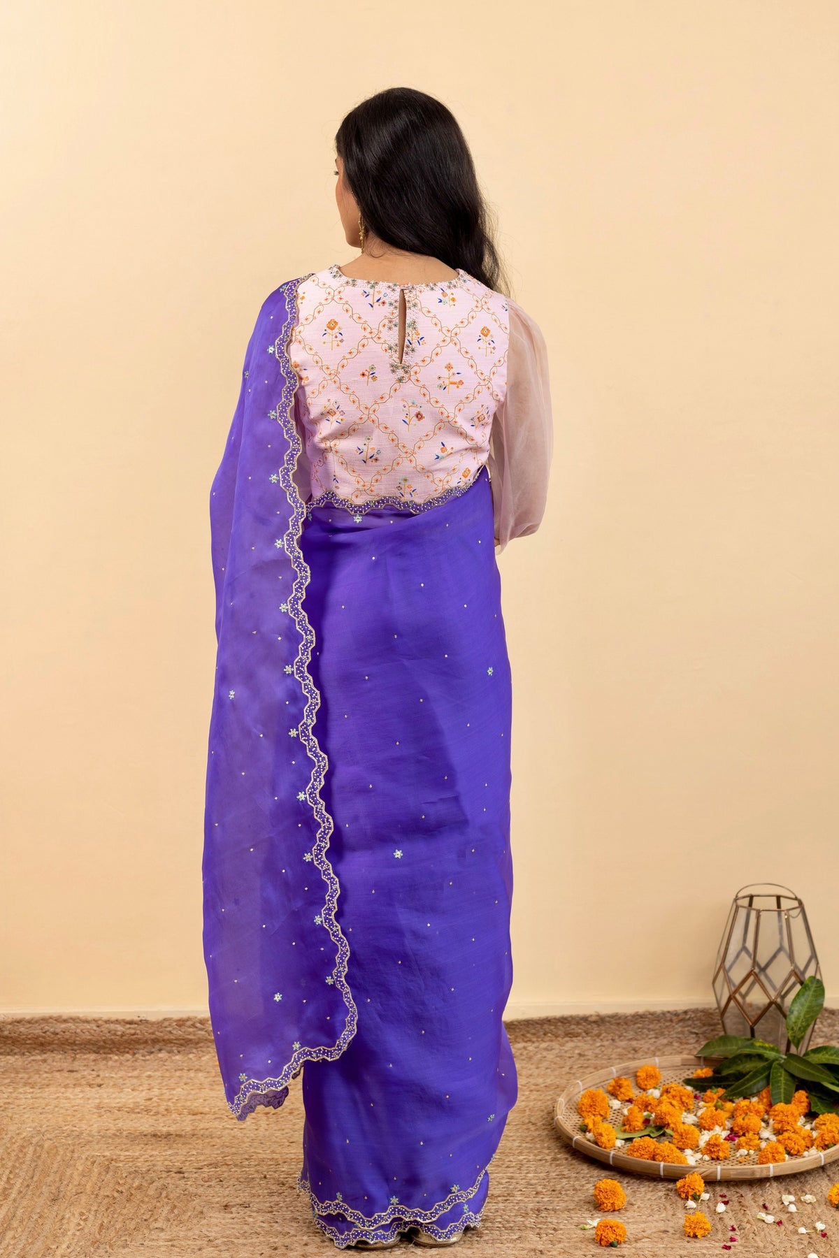Soft Pink Chokor Blouse Set