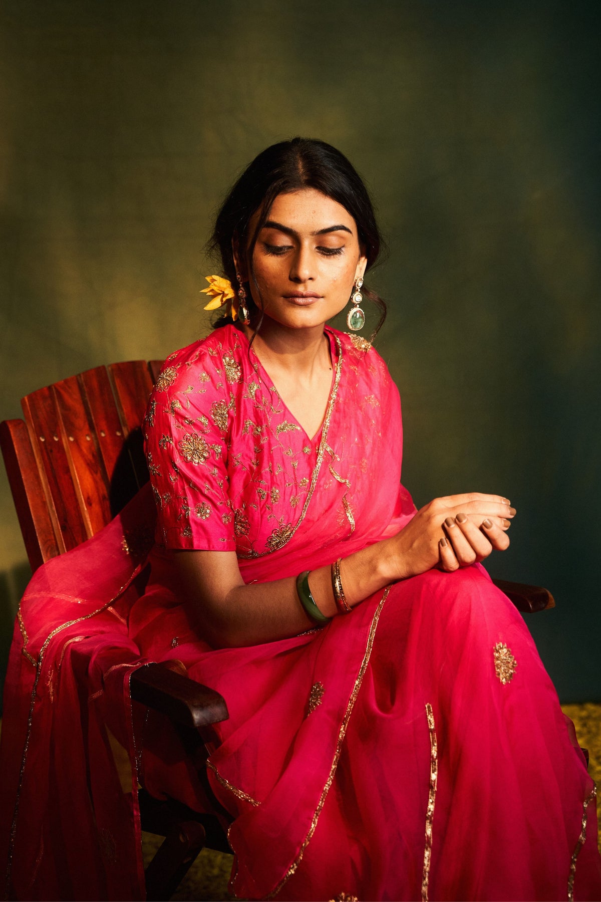 Lekha Organza Saree Set
