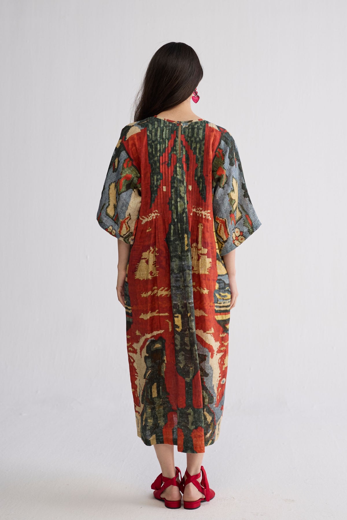 Alo Linen Pintucks Dress