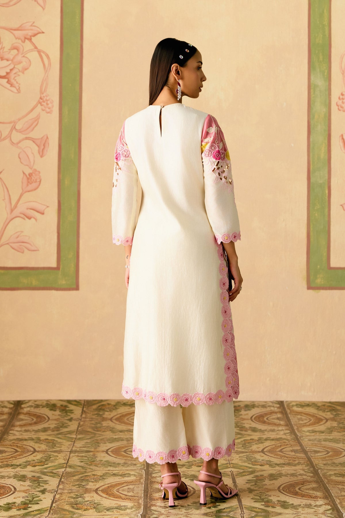 Applique Kurta Set