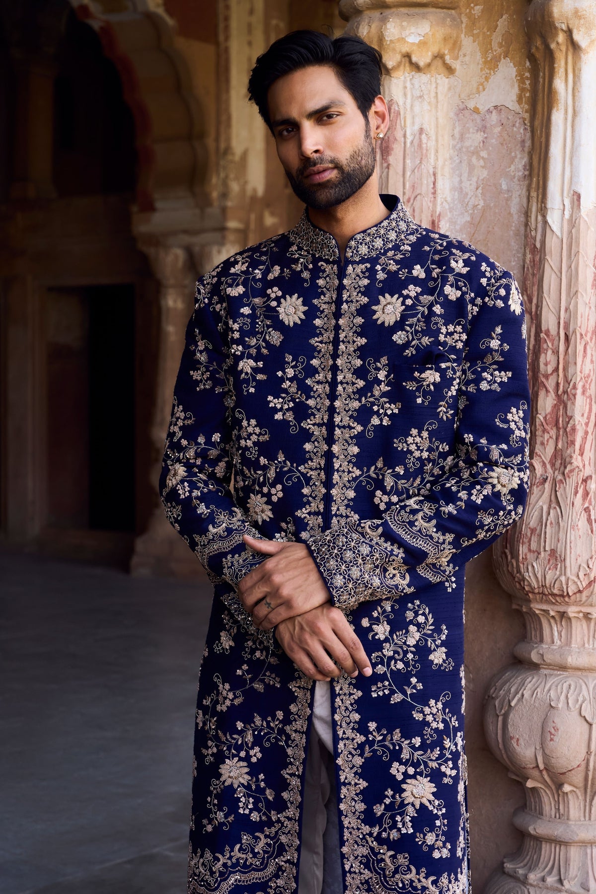 Purple Sherwani Set