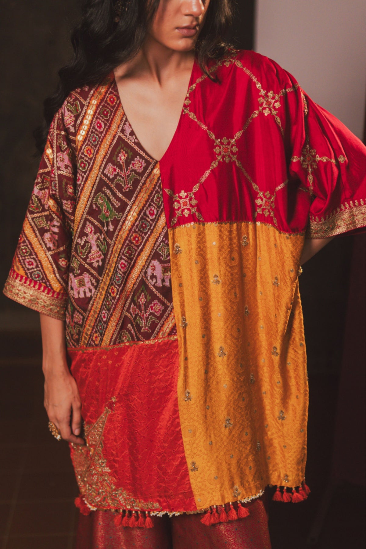Pooja Multi Kaftan Set