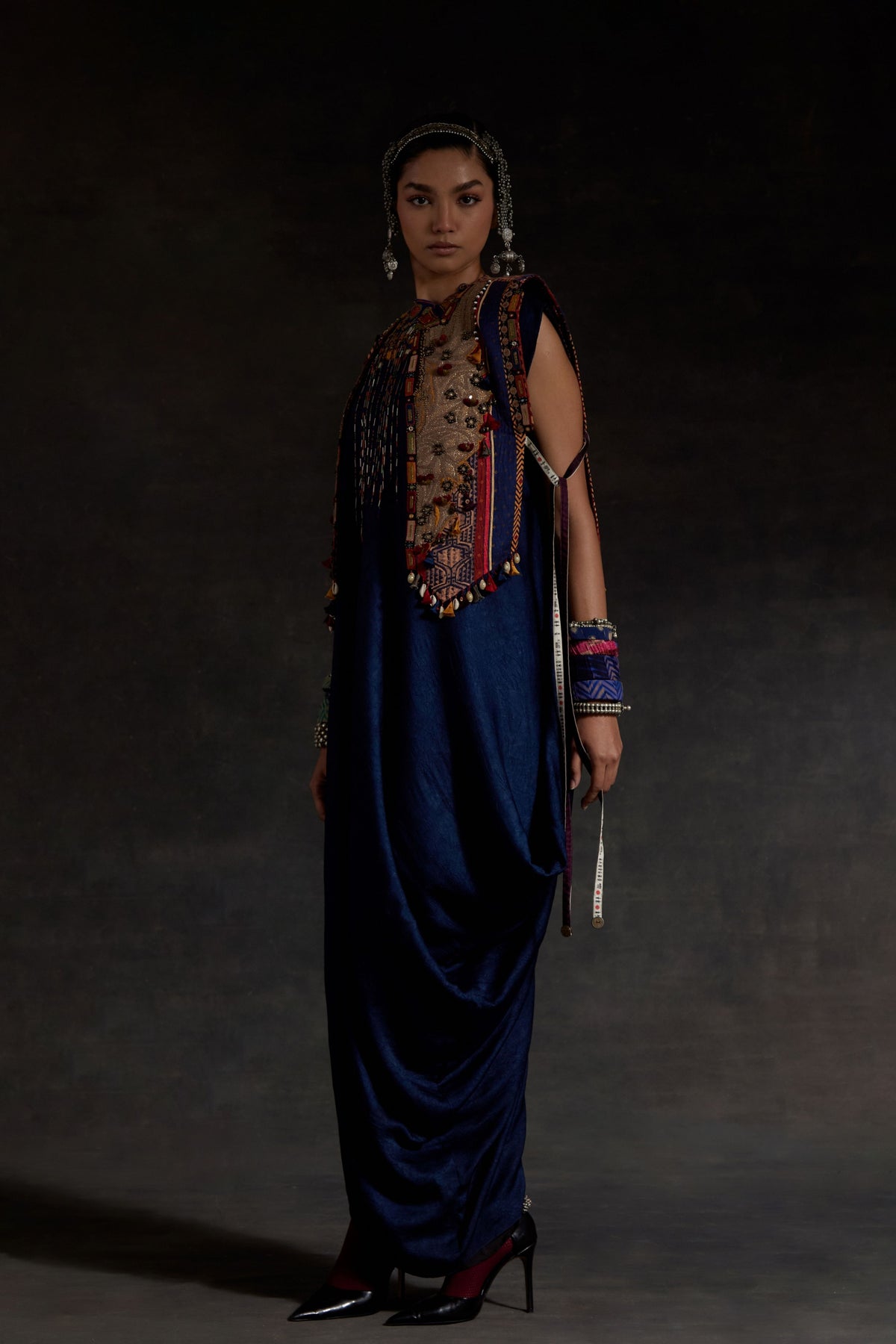 Multicolor Zuri Gilet Set