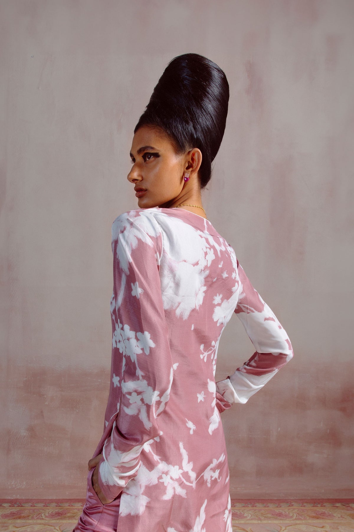 Dusty Pink Printed Kurta Set