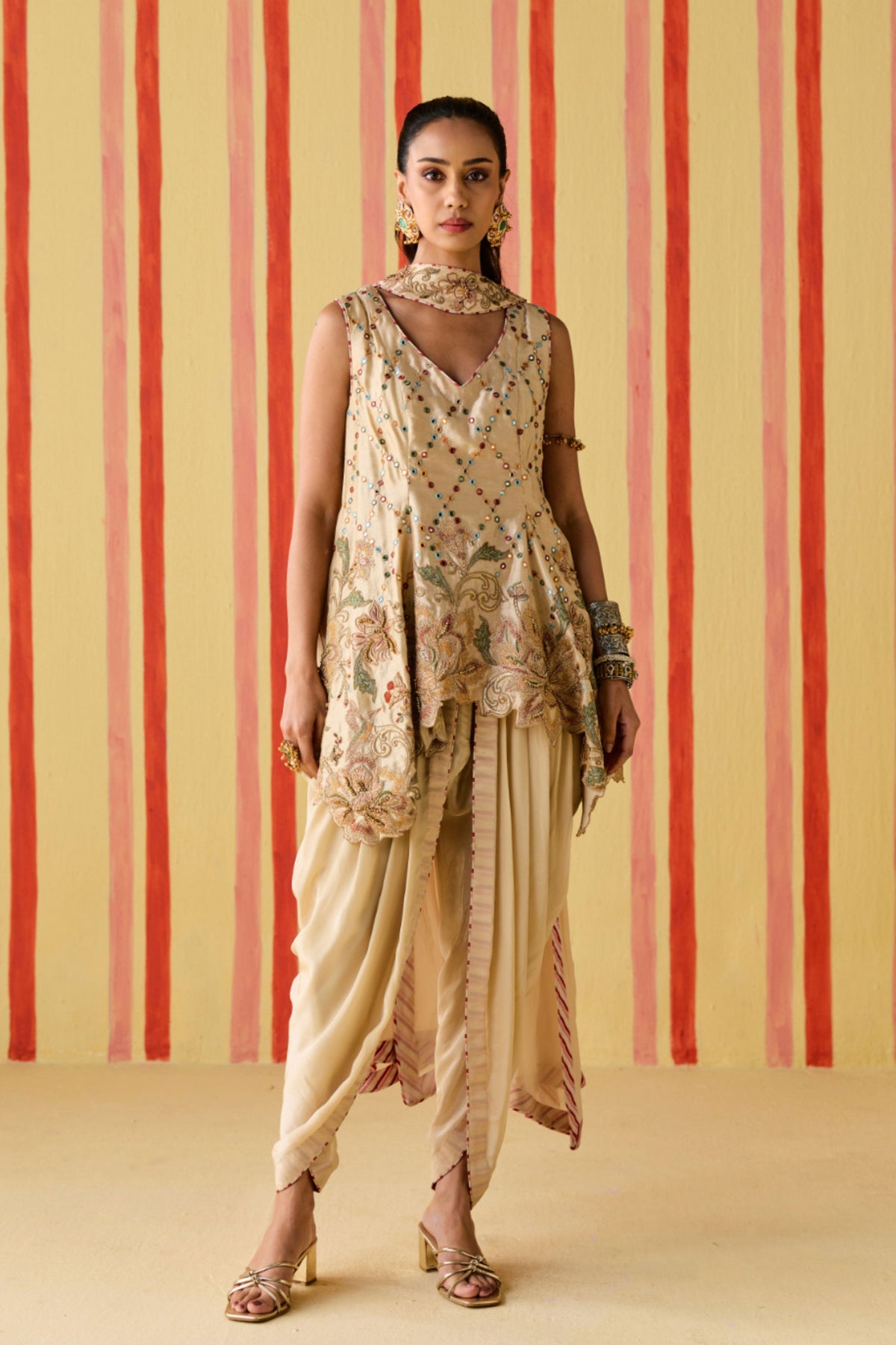 Sarika Tussar Kurta Set