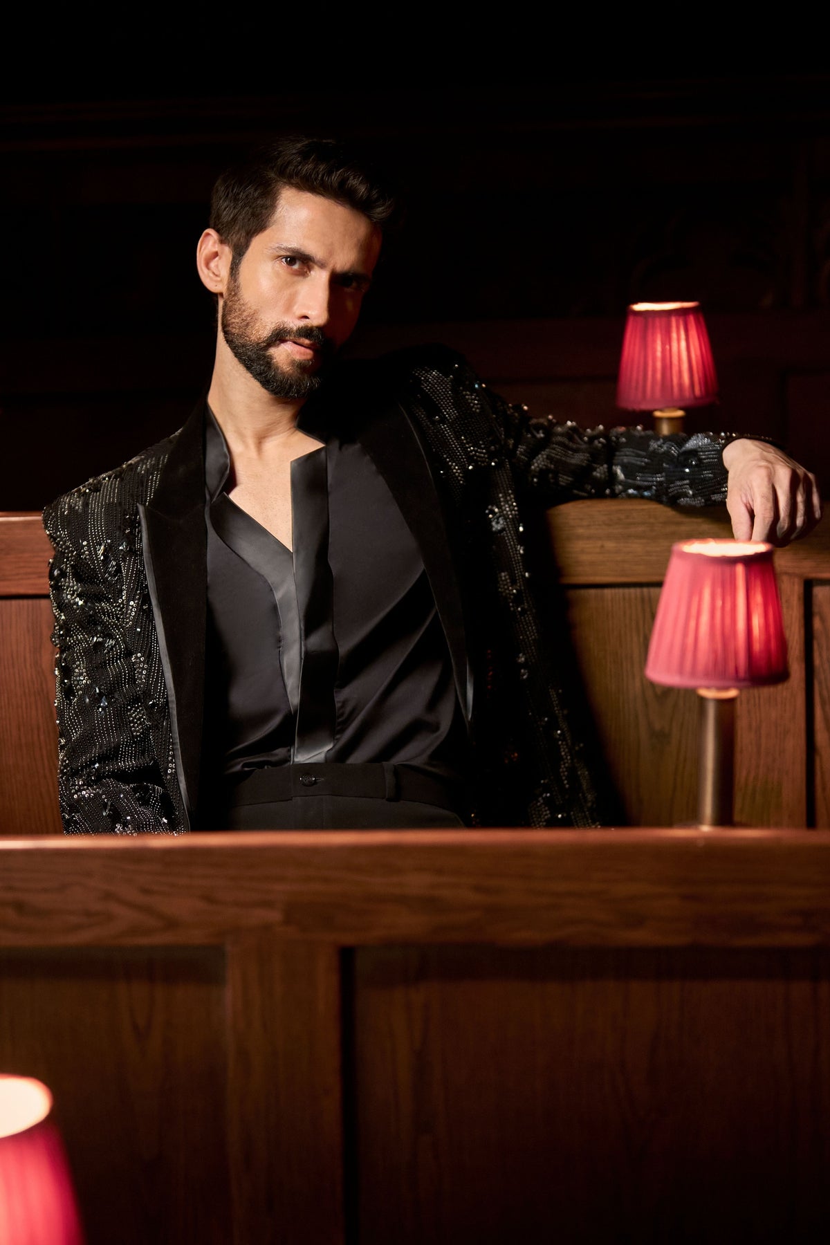 Midnight Monarch Blazer Set