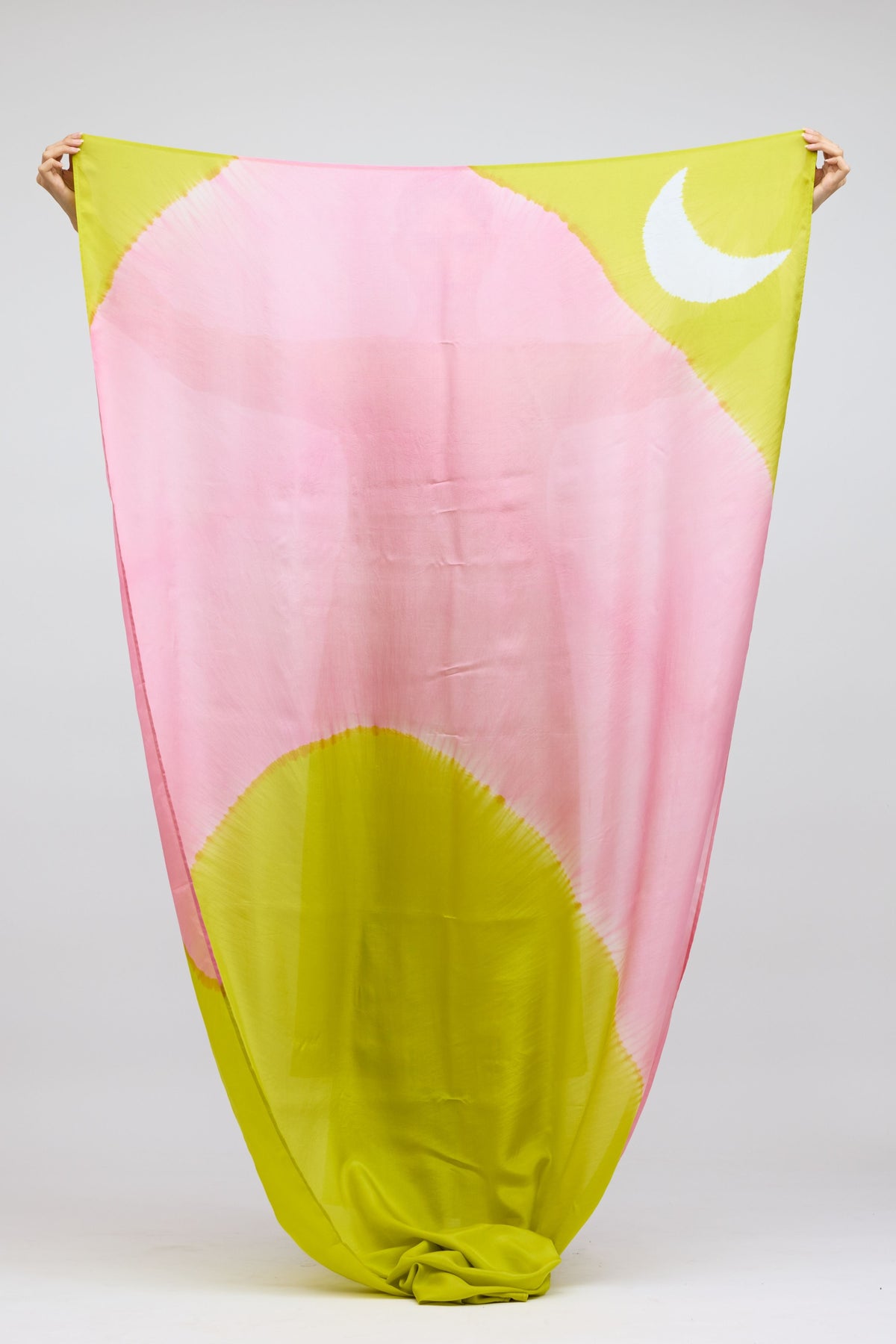 Chartreuse Grid Silk Brocade Kurta Set