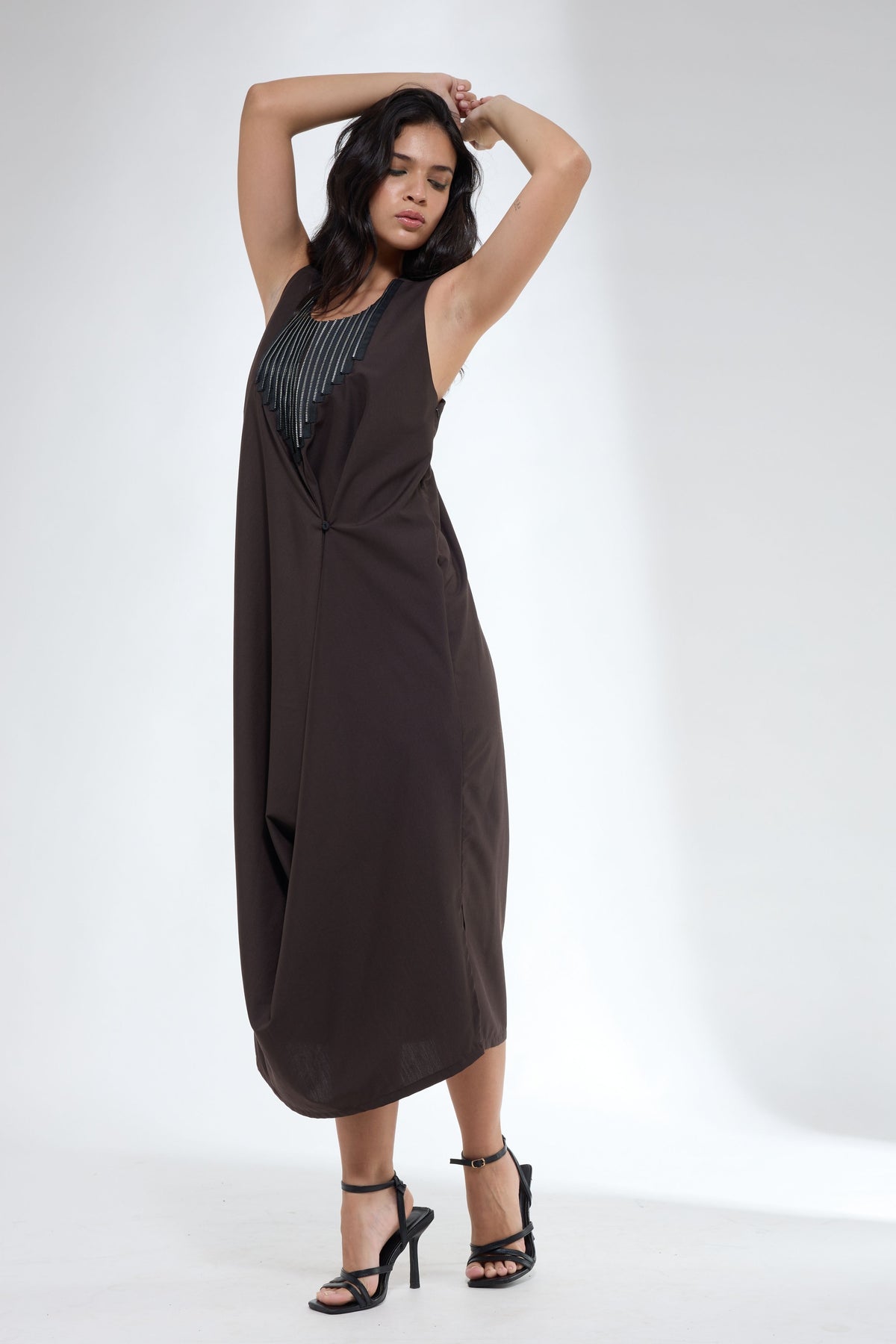 Brown Halter Dress