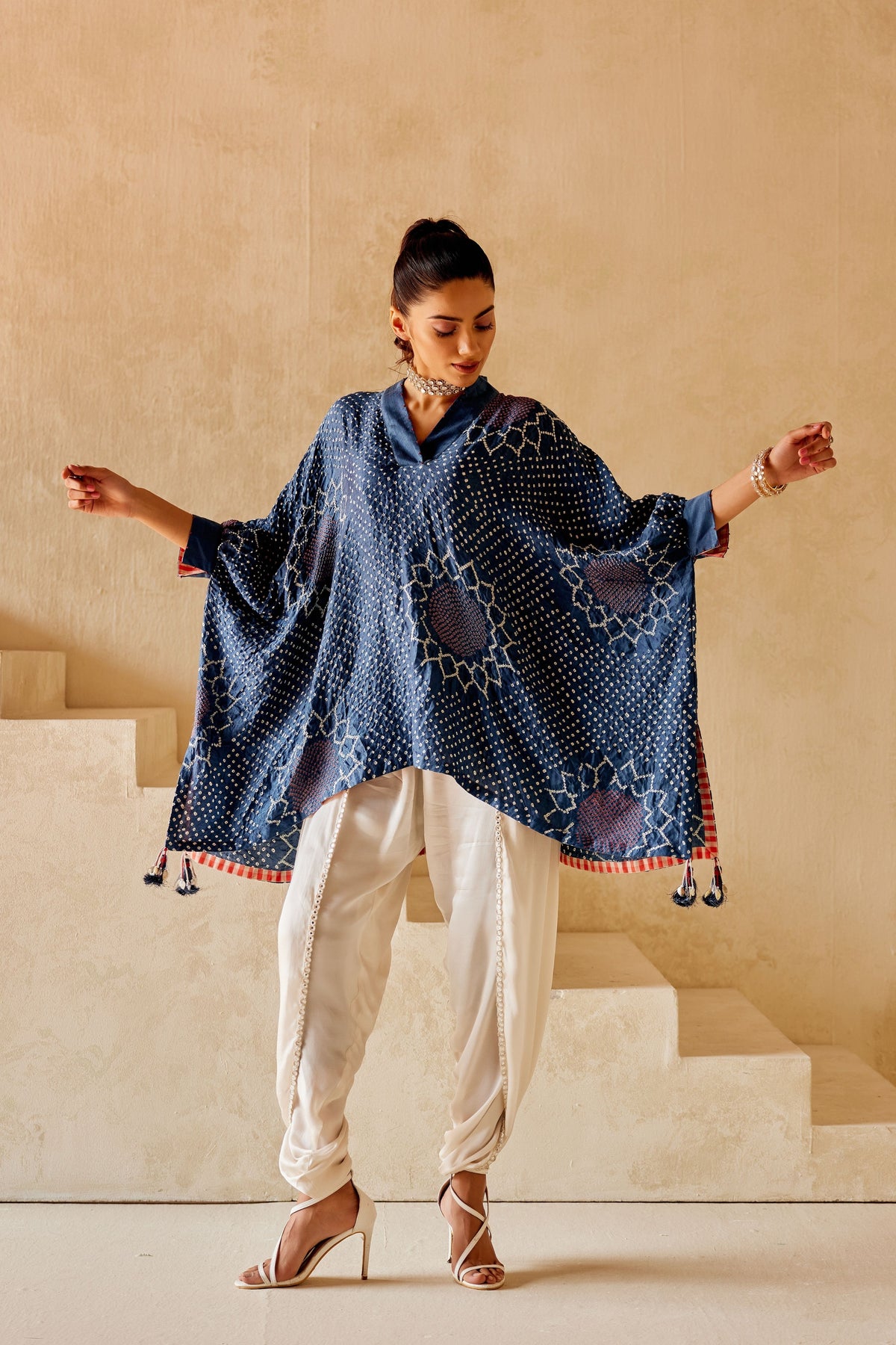 Kaftan Top in Blue