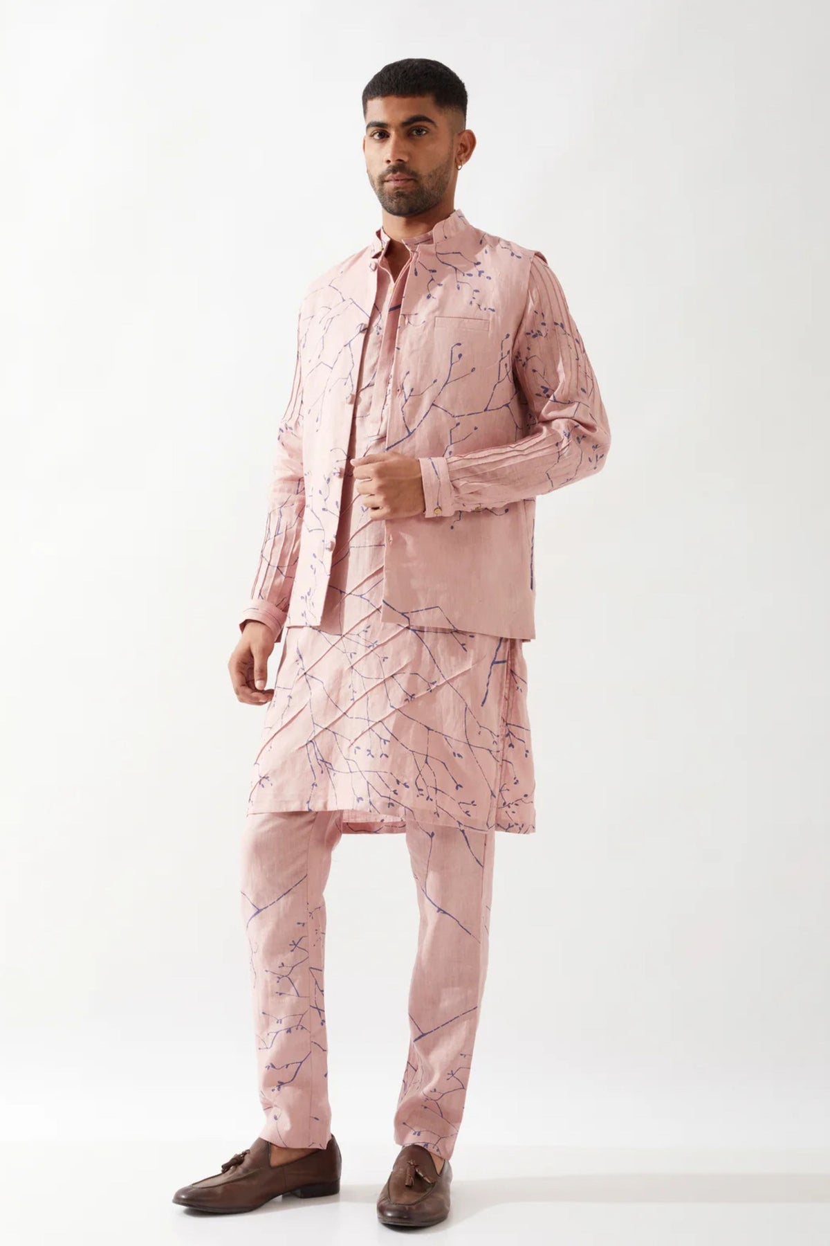 Madox Branch Pink Bandi Set