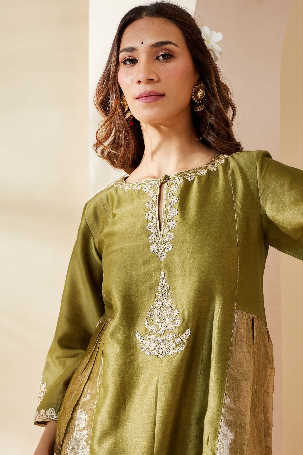 Olive Green Mehreen Kurta Set
