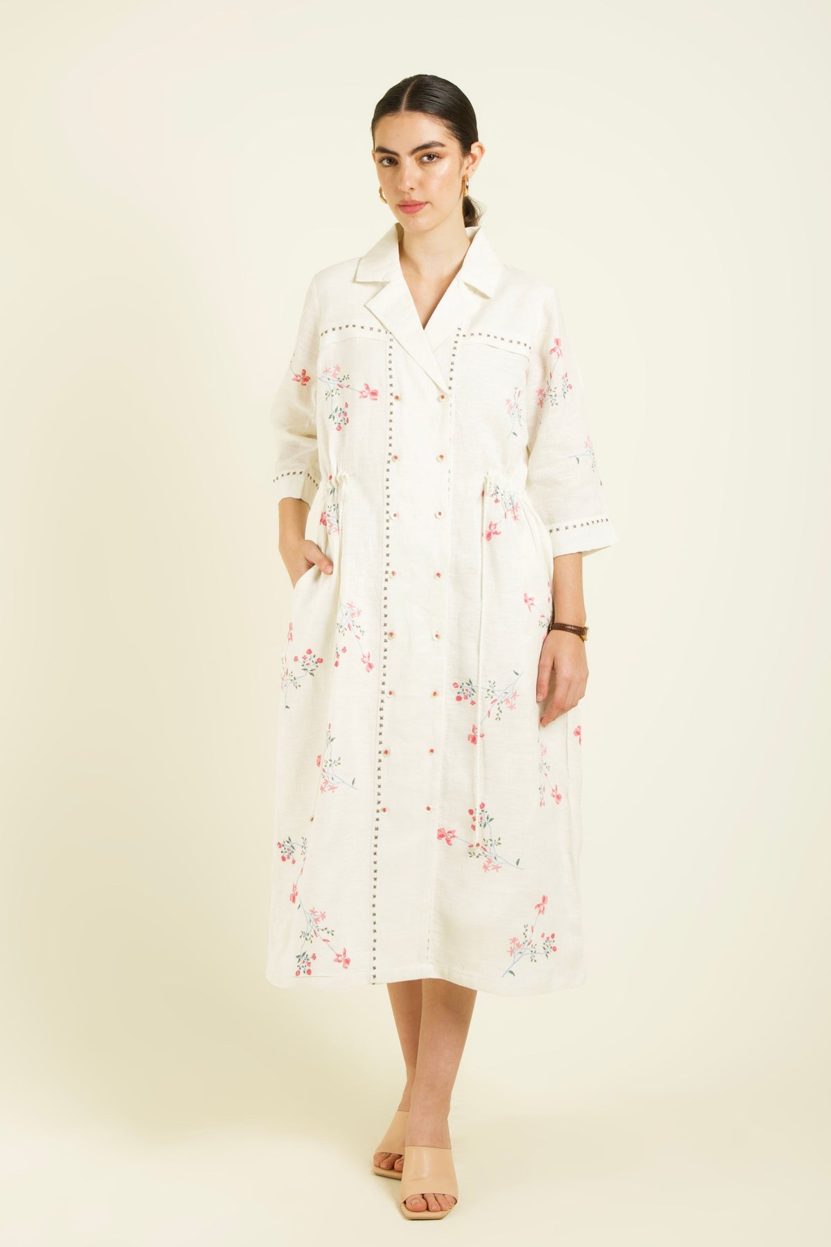 Ivory Shirt Dress
