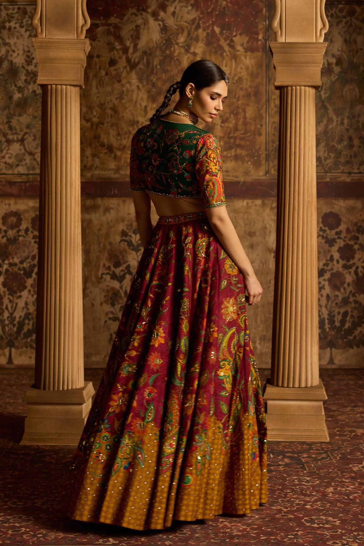Riddhima Rust Lehenga Set