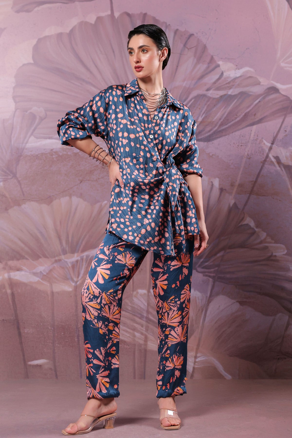 Prussian Chatterjee Co-ord Set