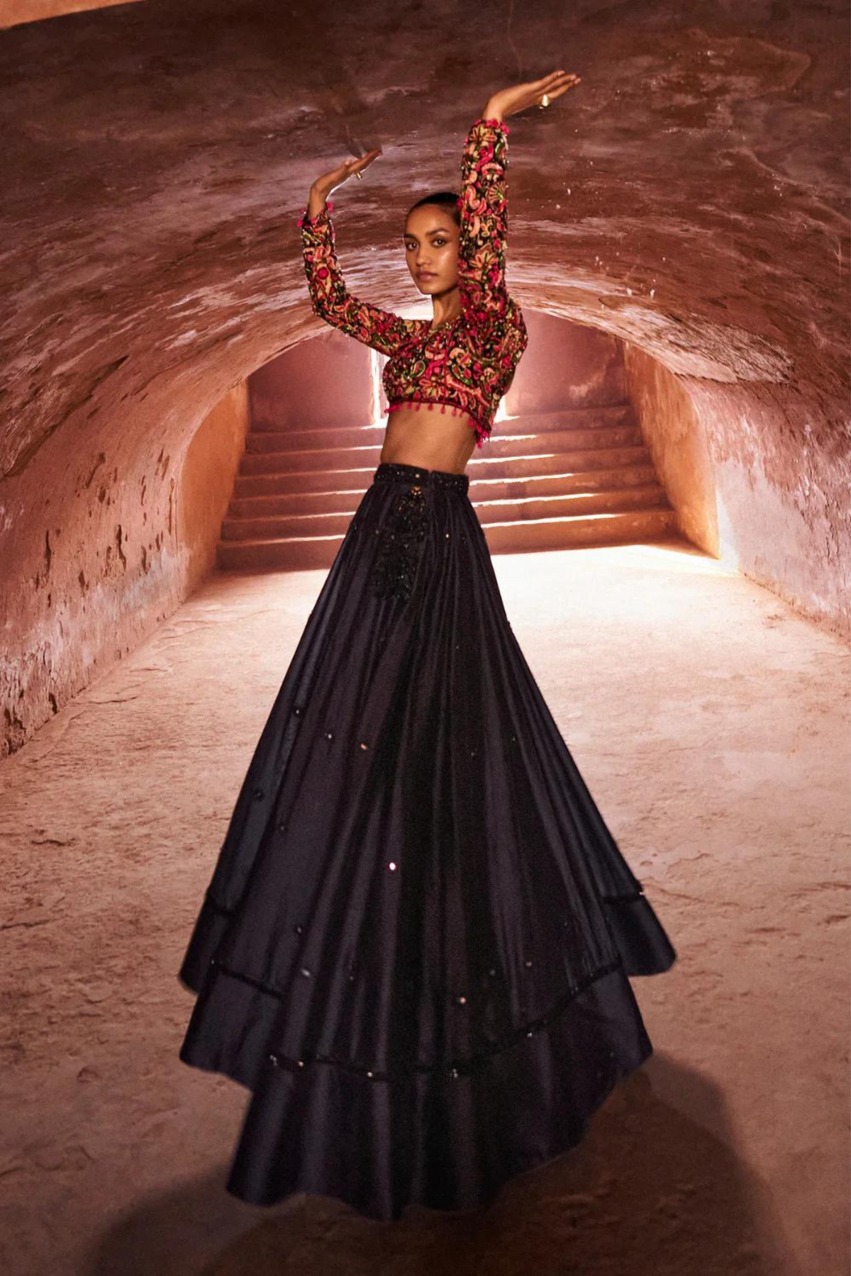 Tapestry Blouse lehenga dupatta set