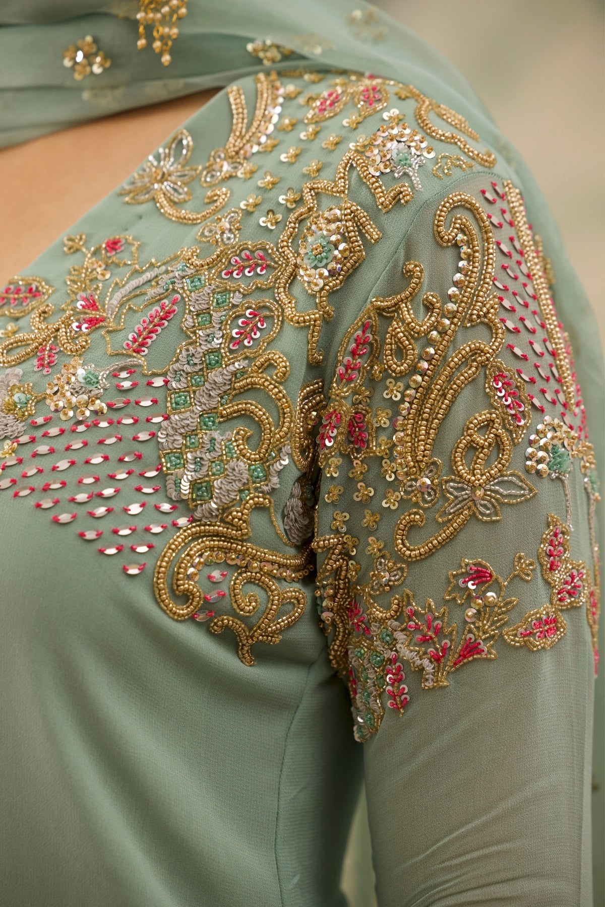 Sea Green Pastel Kurta Set
