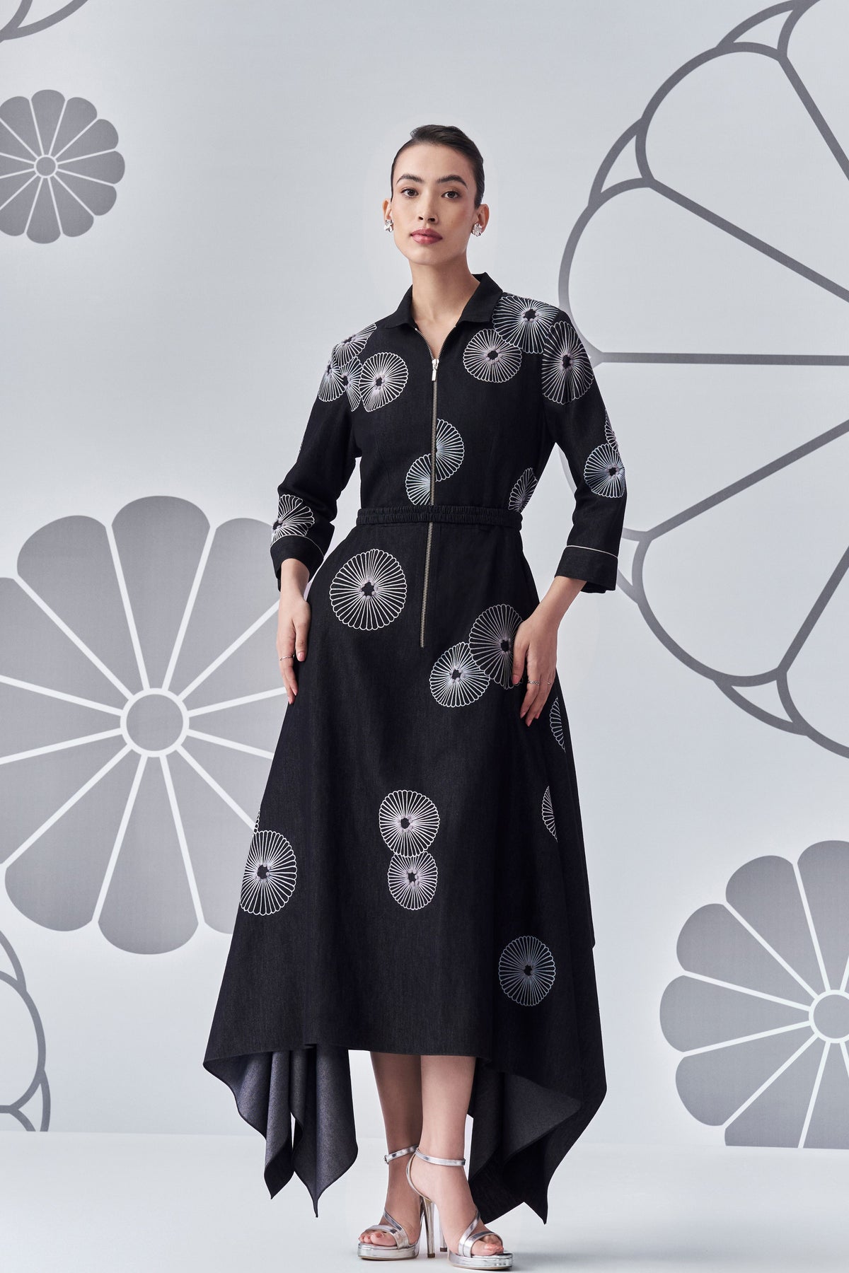 Black Trapezium Dress