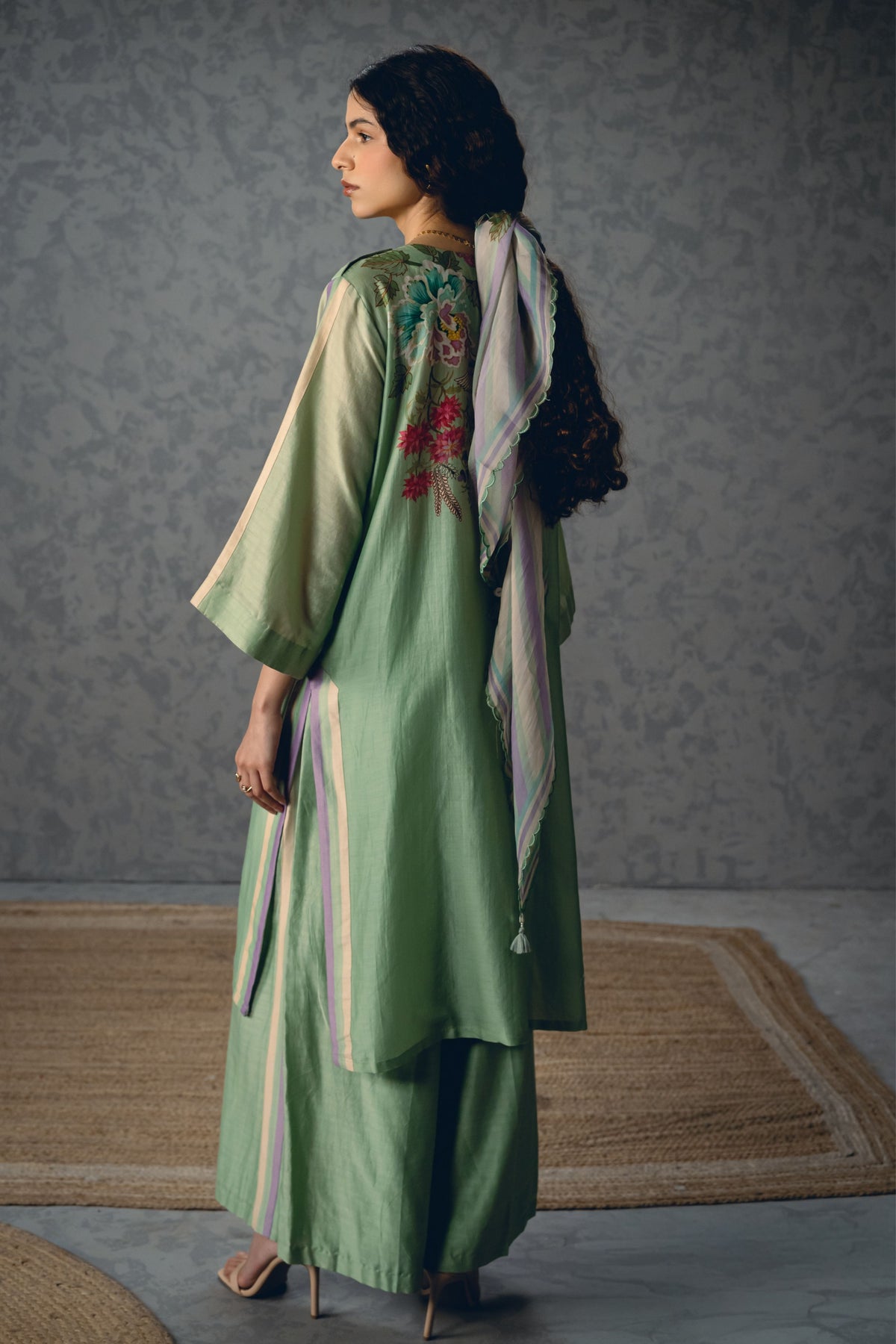 Shiro Blue Tunic Set