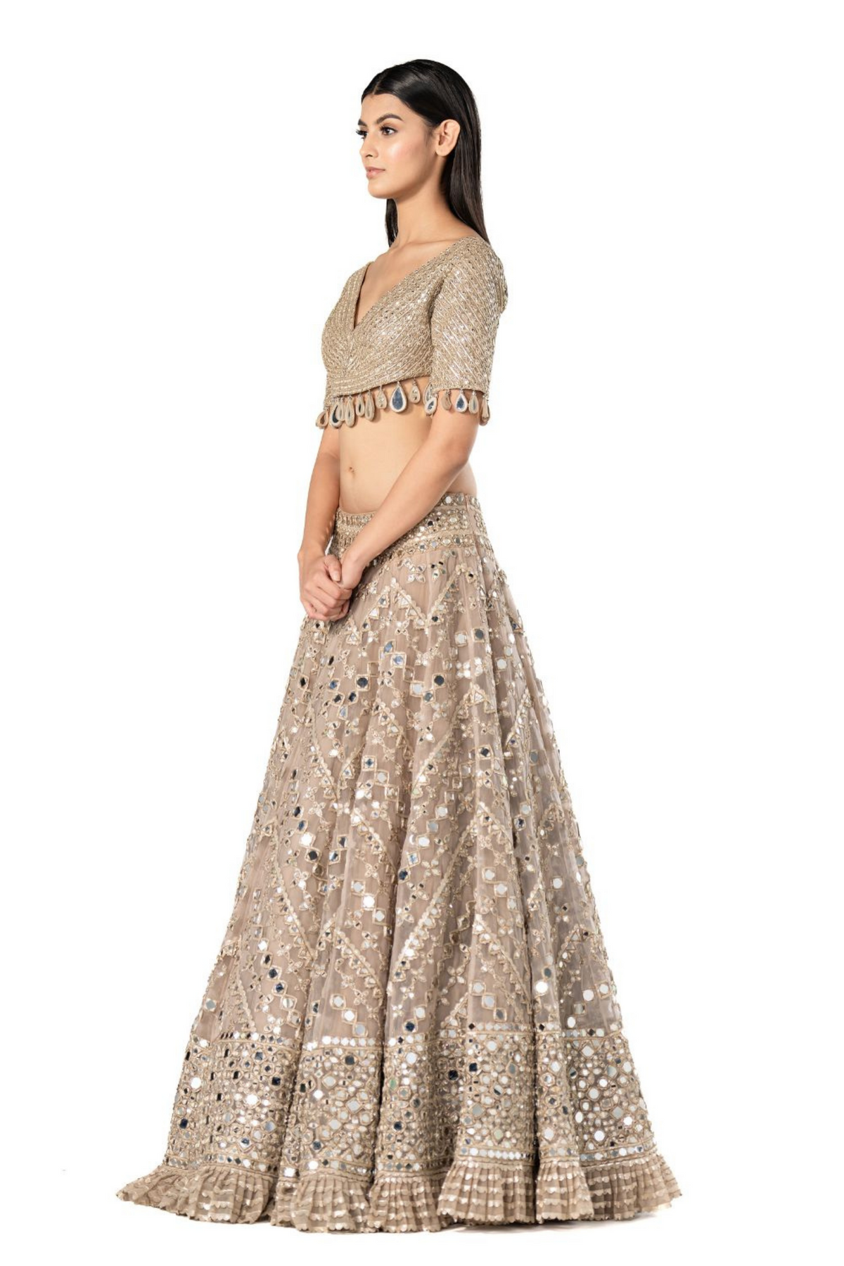 Moon Grey Lehenga Set