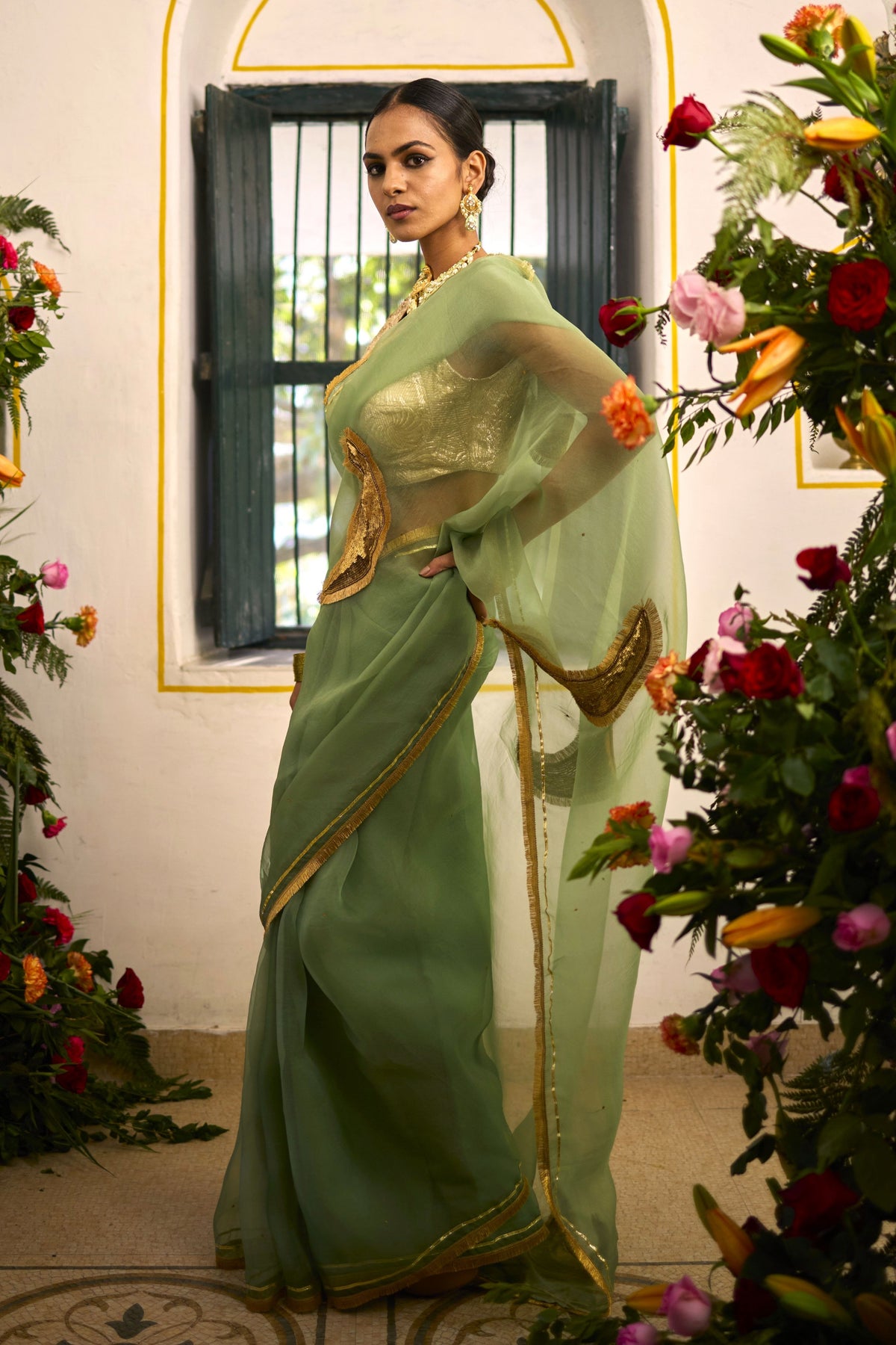 Crescent Saree Set