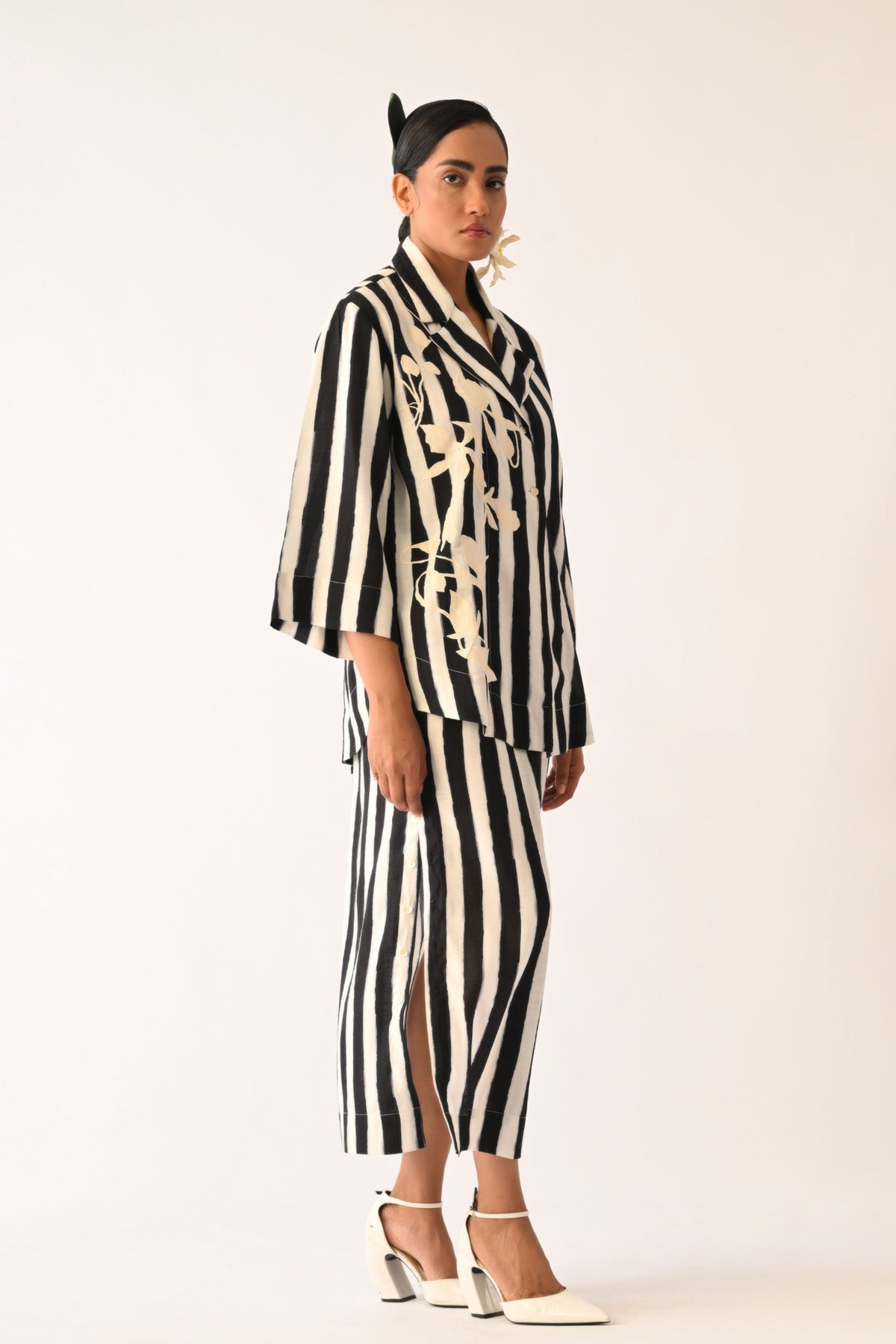 Revolt B&W Midi Skirt