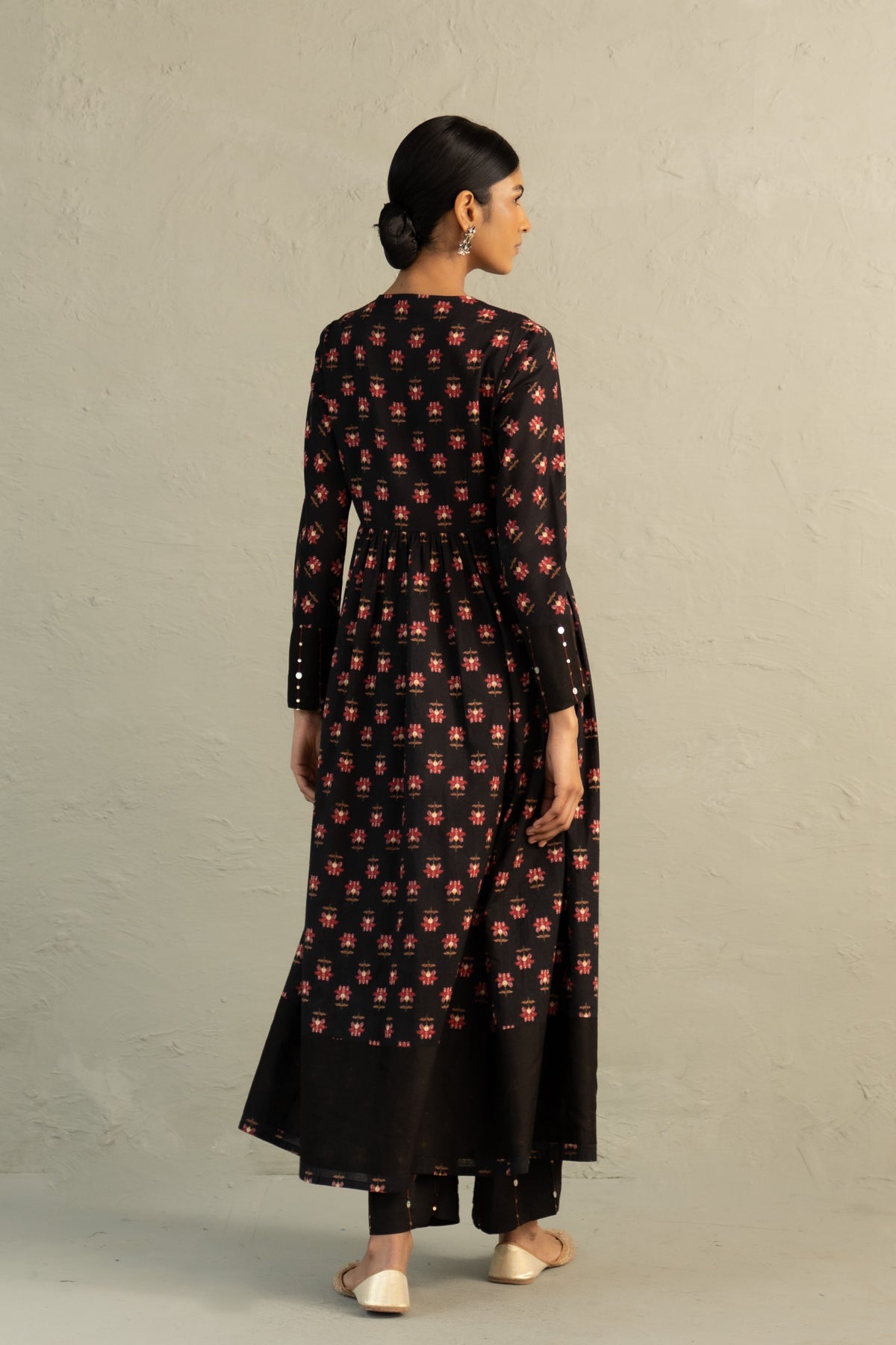 Black Anarkali Set