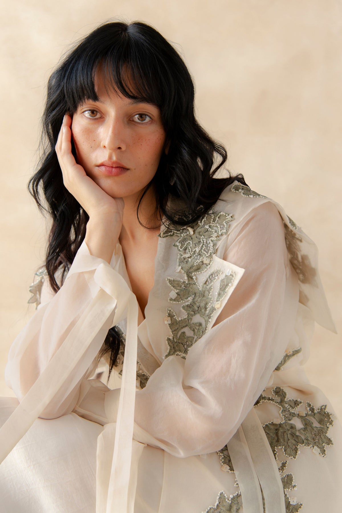 Organza Trench Coat Slip Inner