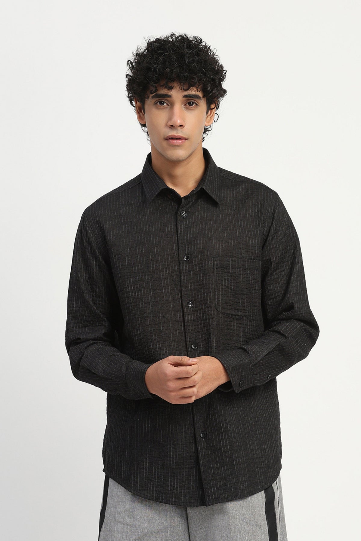 Trapunto Stripe Shirt