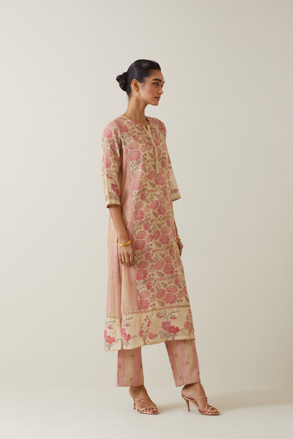 Hand Block Printed Straight Kurta Set