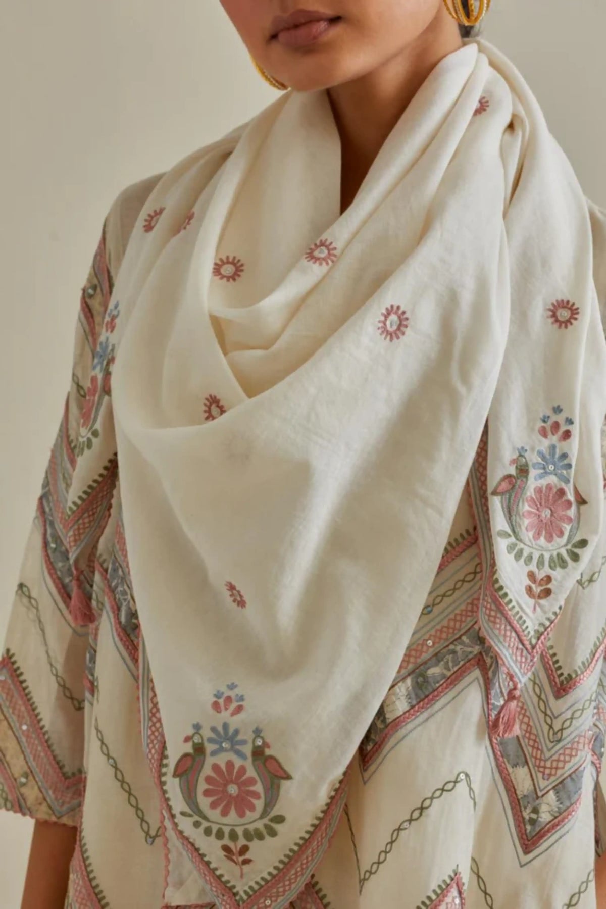 Pink  a -line Kurta Set